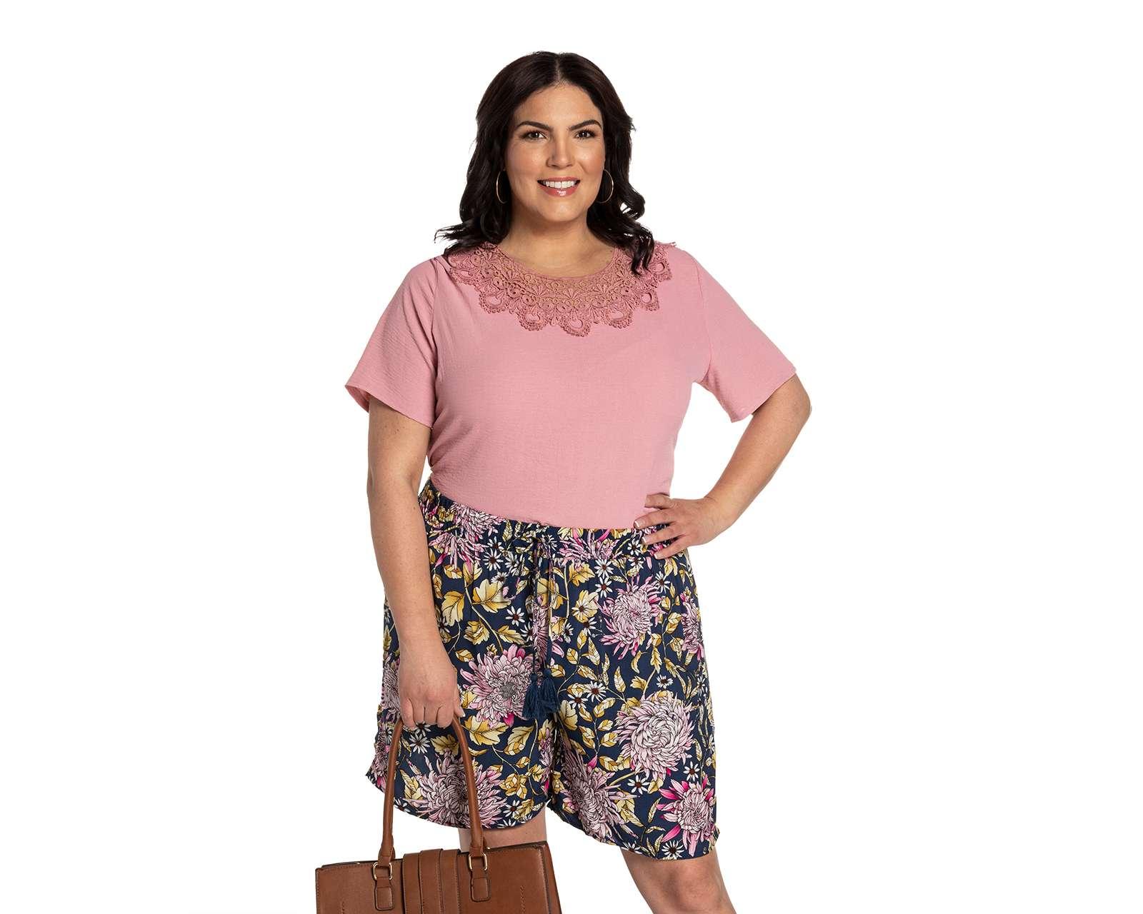 Foto 1 | Foto 1 | Blusa Lady Sun Rosa Cuello Redondo