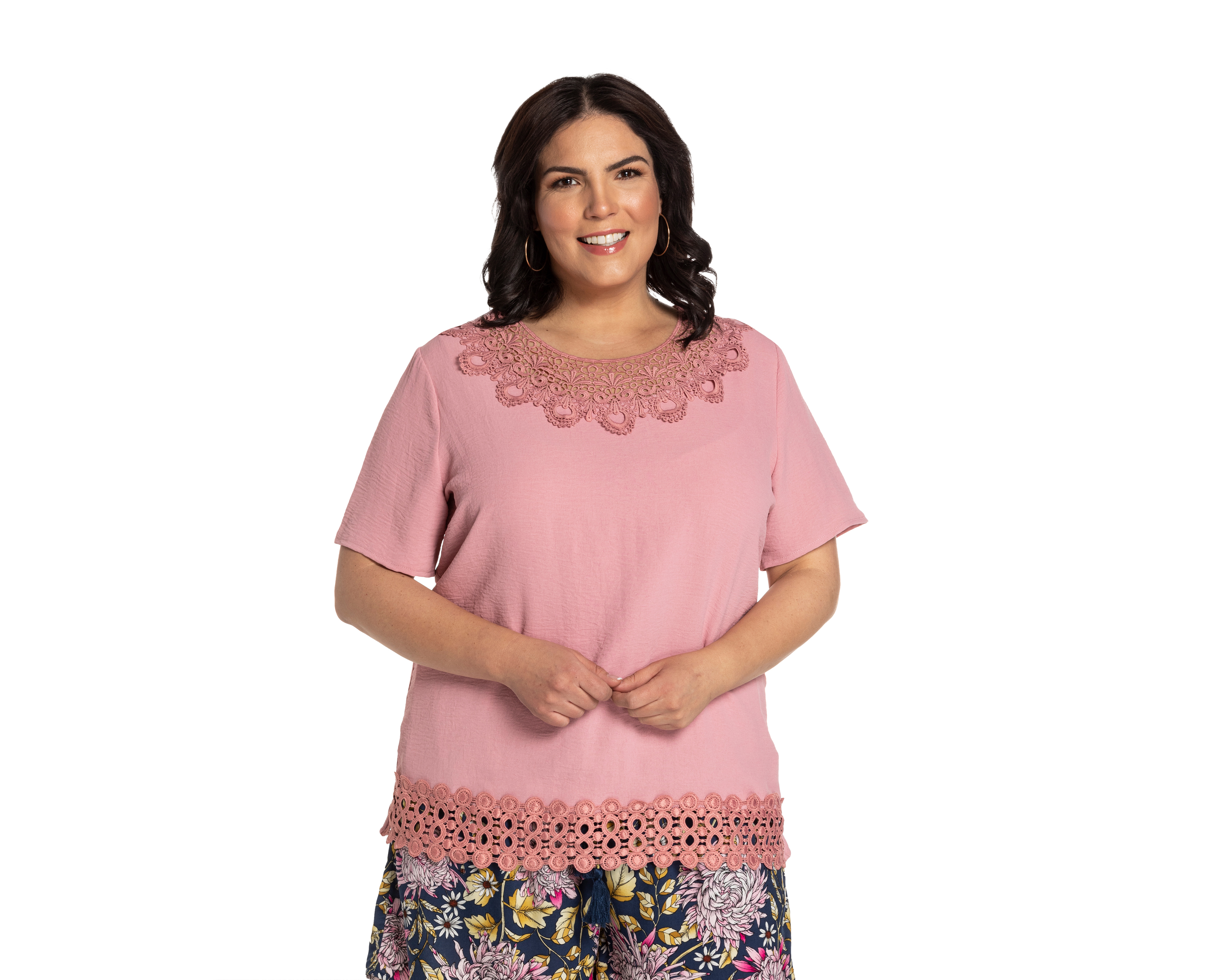 Foto 2 | Foto 2 | Blusa Lady Sun Rosa Cuello Redondo