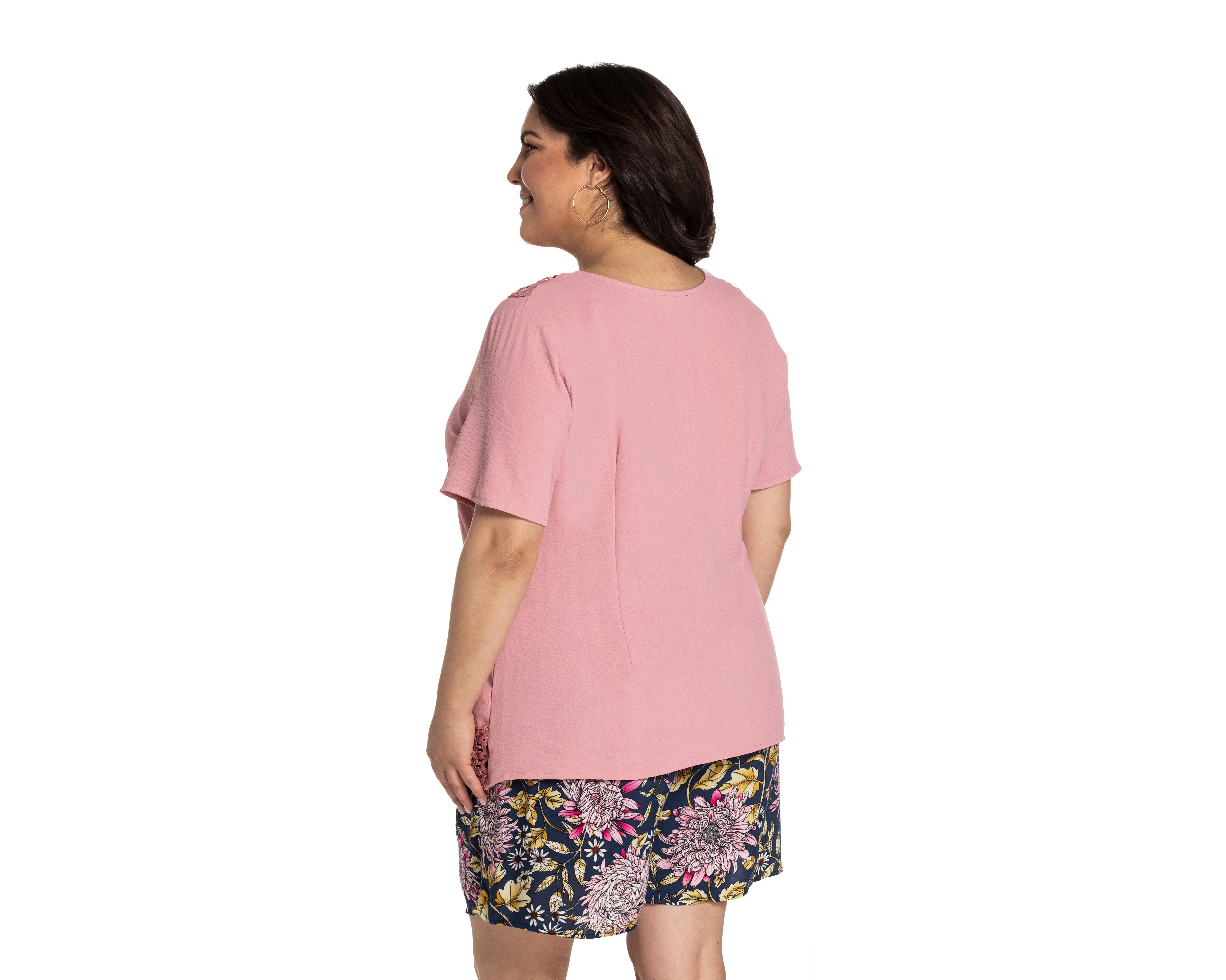 Foto 3 | Foto 3 | Blusa Lady Sun Rosa Cuello Redondo