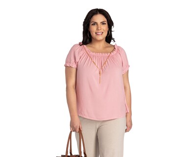 Foto 1 | Foto 1 | Blusa Lady Sun Manga Corta Cuello Elástico