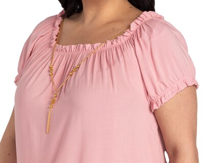 Foto 4 | Foto 4 | Blusa Lady Sun Manga Corta Cuello Elástico