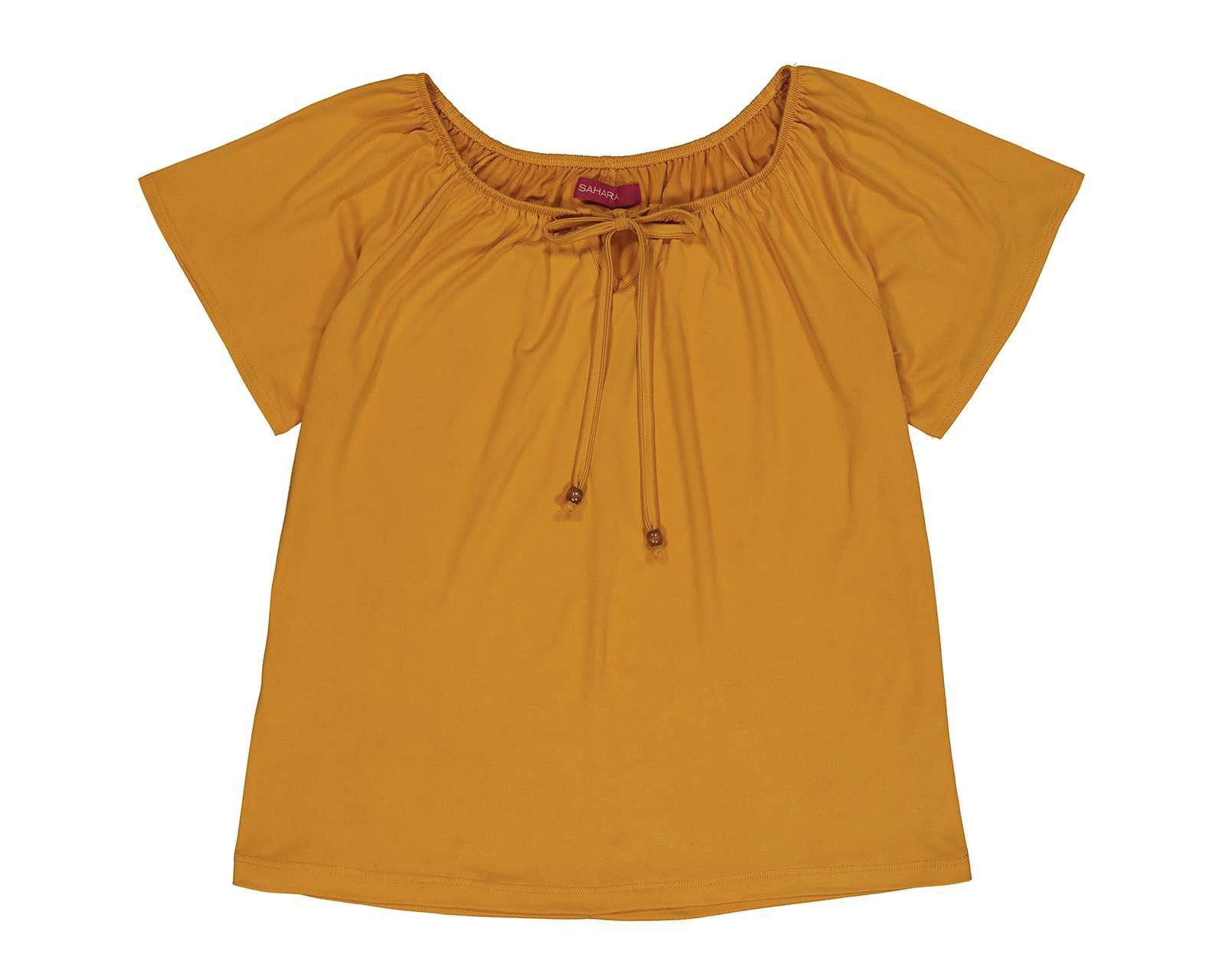 Foto 2 pulgar | Foto 1 | Blusa Sahara Cuello Redondo con Elástico