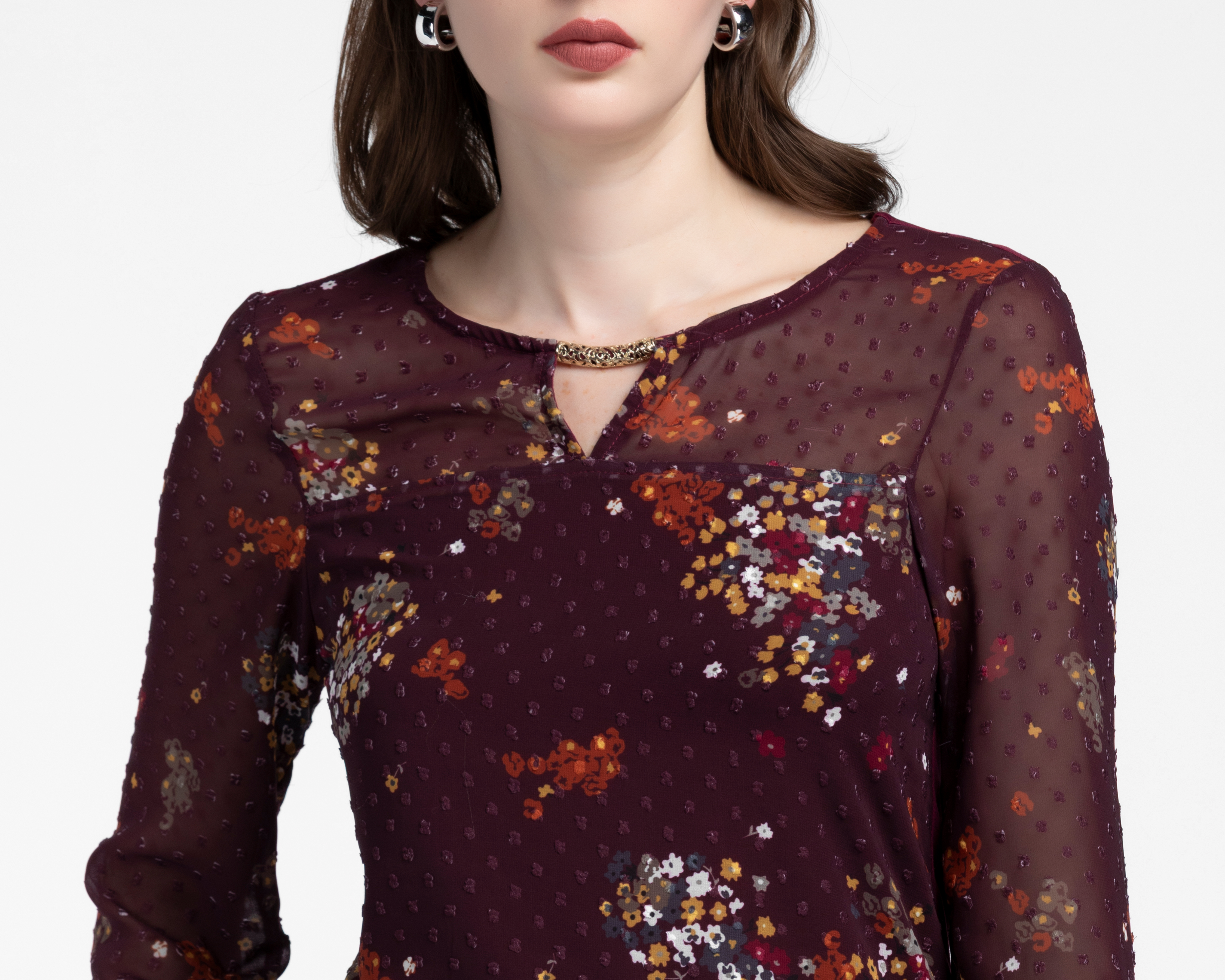 Foto 5 pulgar | Foto 4 | Blusa Manga Larga Sahara para Mujer