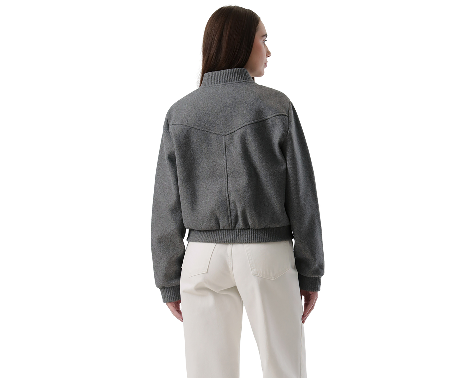Foto 4 pulgar | Foto 3 | Chamarra Gris Dockers para Mujer