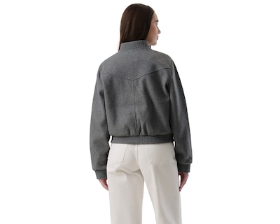 Foto 3 | Foto 3 | Chamarra Gris Dockers para Mujer
