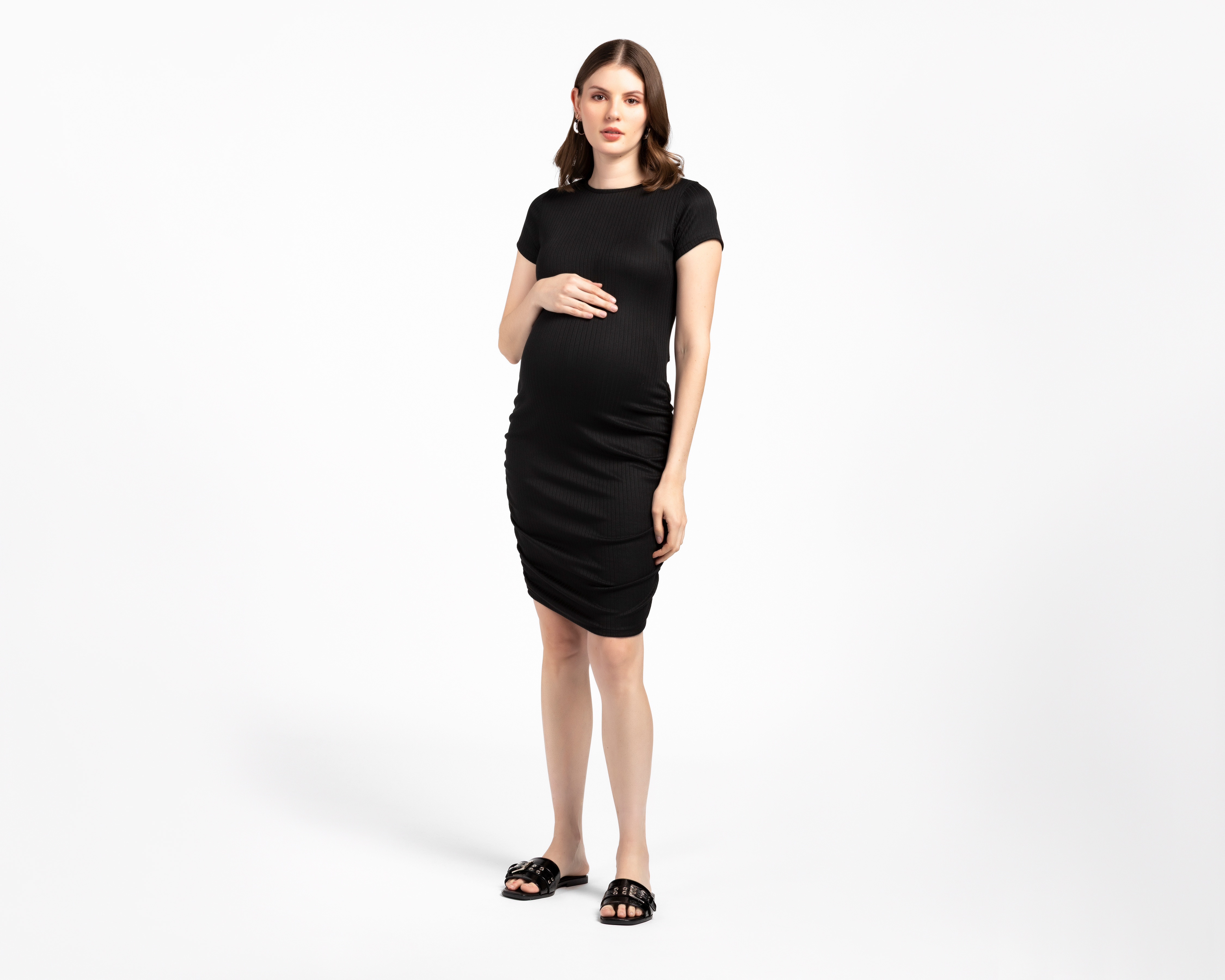 Foto 2 pulgar | Foto 1 | Vestido de Maternidad Manga Corta Mamá Bella 2 Piezas