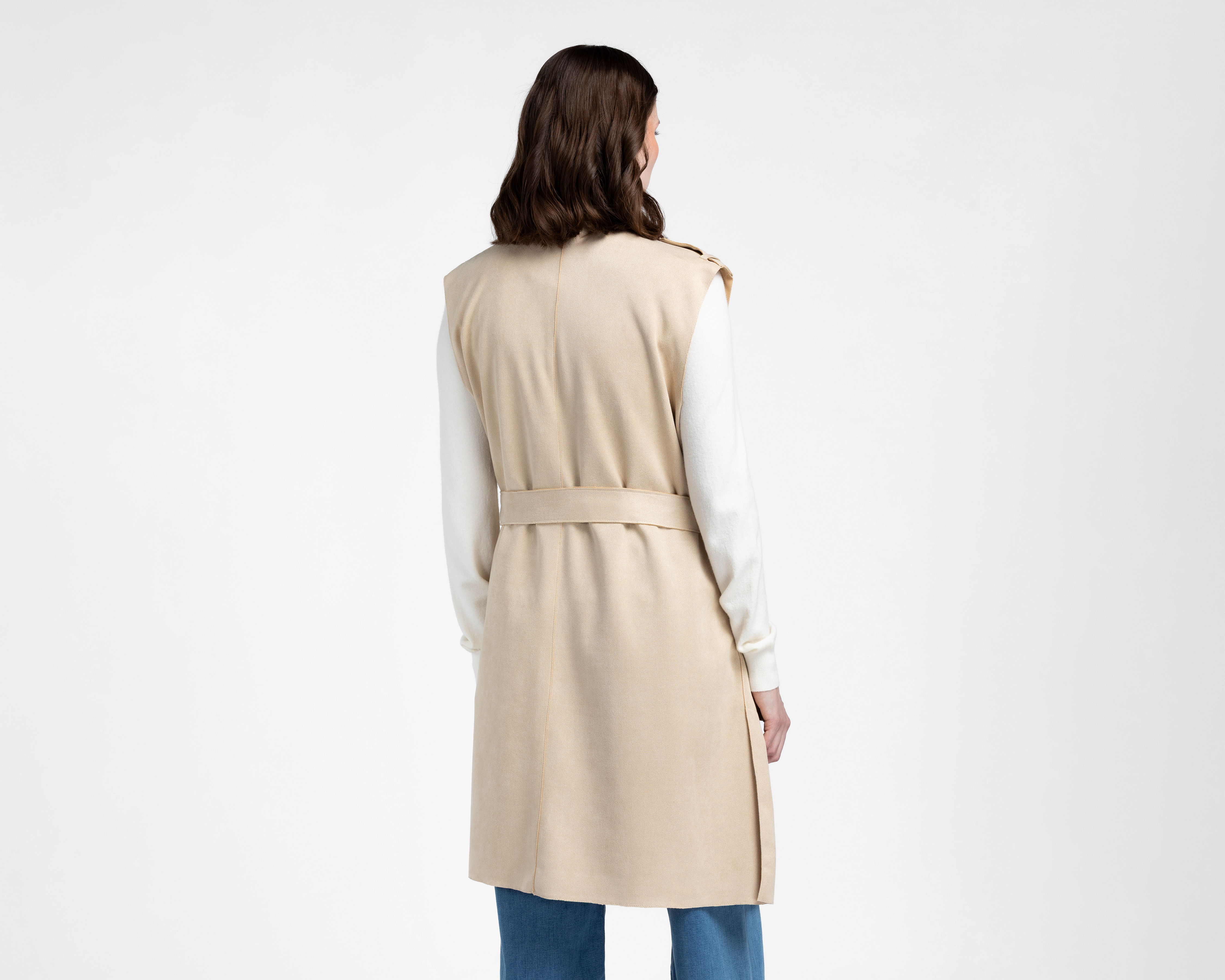 Foto 4 pulgar | Foto 3 | Chaleco Largo Sahara para Mujer