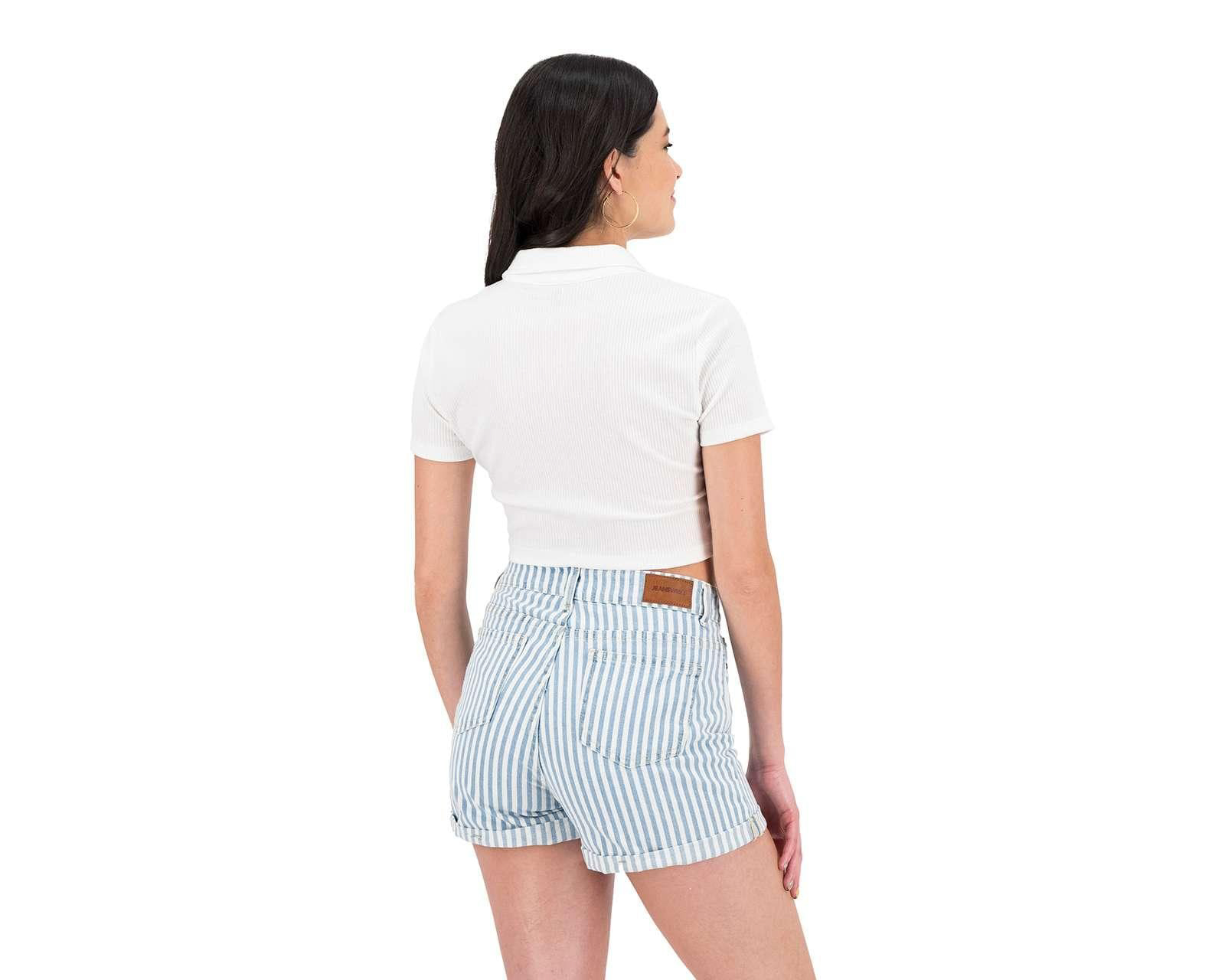 Foto 4 pulgar | Foto 3 | Playera Thinner Tipo Polo con Cierre en Cuello
