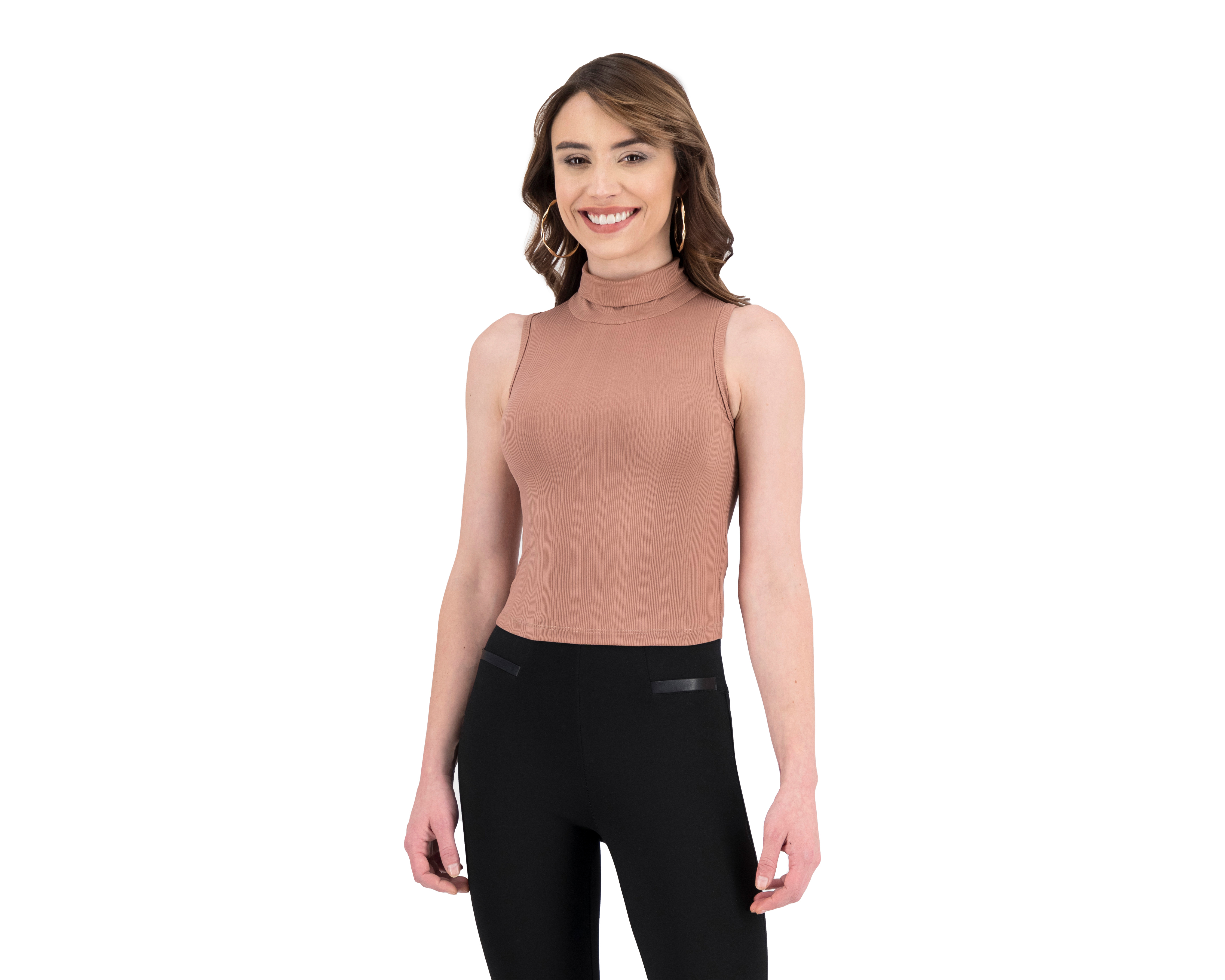 Foto 2 | Foto 2 | Blusa Jennifer Lopez sin Manga con Cuello Alto