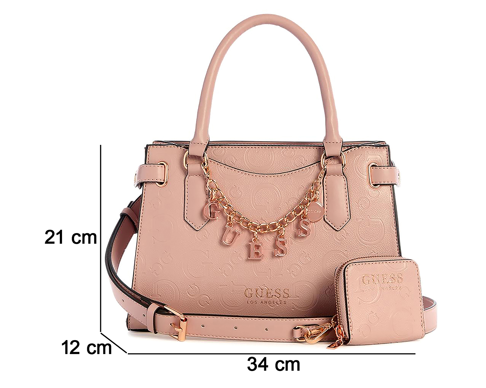 Foto 5 pulgar | Foto 4 | Bolsa de Mano Guess Amarantha con Monedero