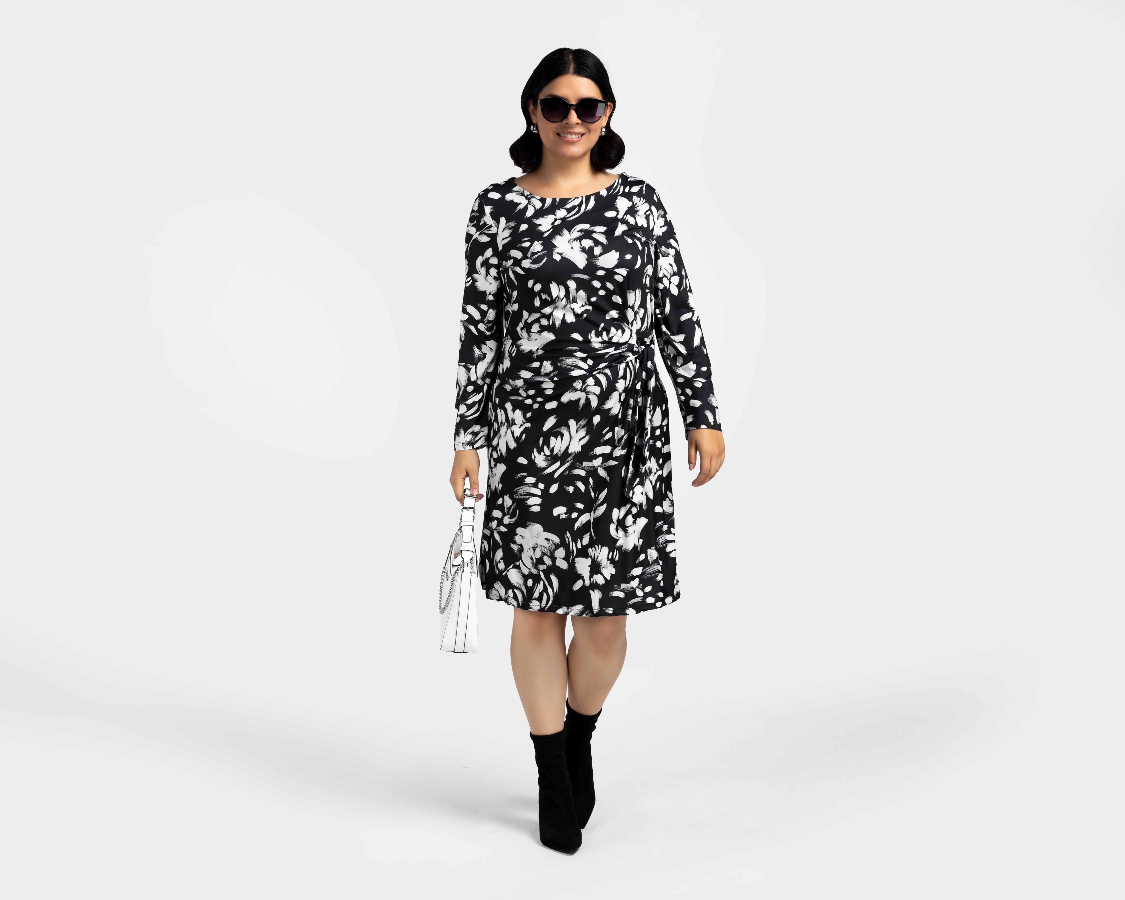 Foto 2 | Foto 2 | Vestido Casual Sahara Manga Larga Estampado Midi para Mujer