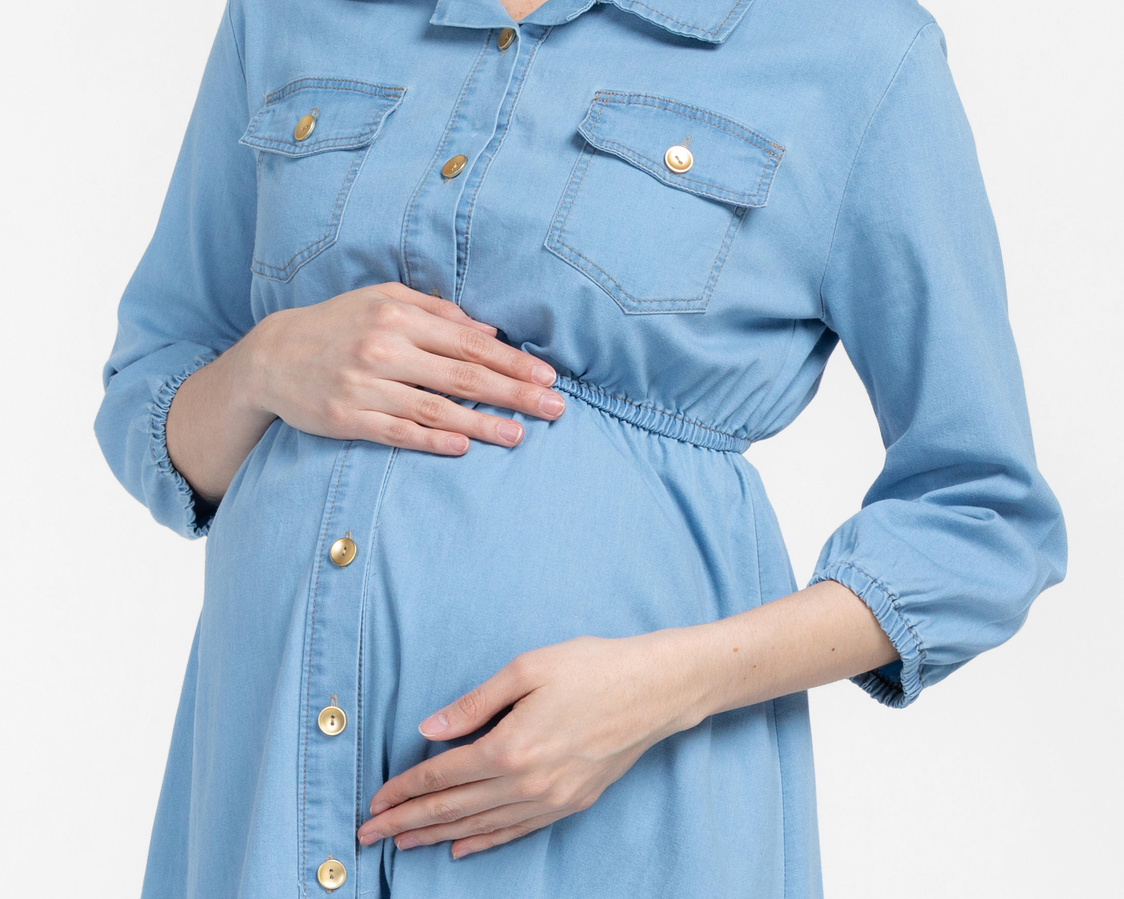 Foto 5 pulgar | Foto 4 | Vestido de Maternidad Manga Larga Mamá Bella