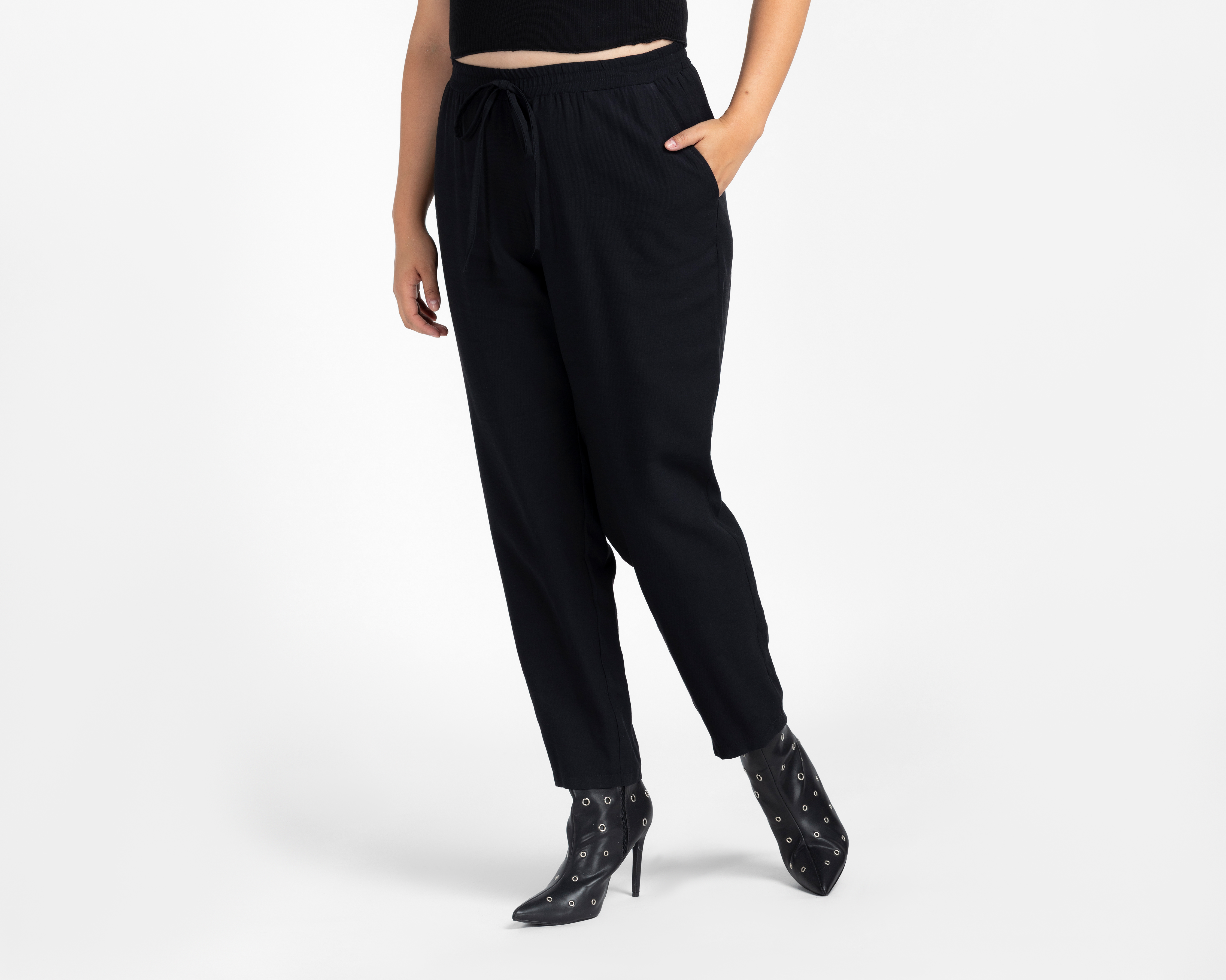 Pantalón Ancho Sahara con Elástico para Mujer