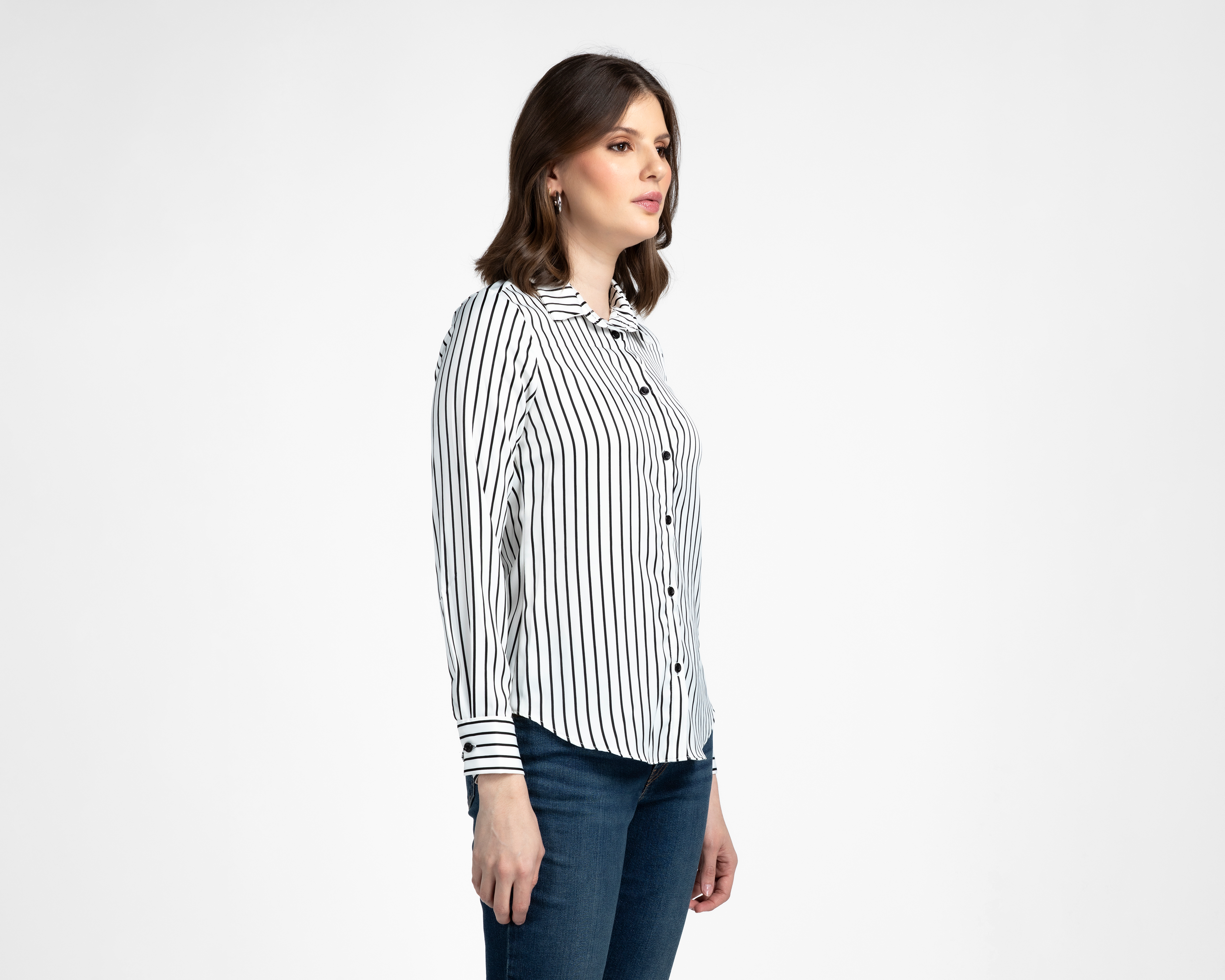 Foto 2 pulgar | Foto 1 | Blusa a Rayas Sahara para Mujer