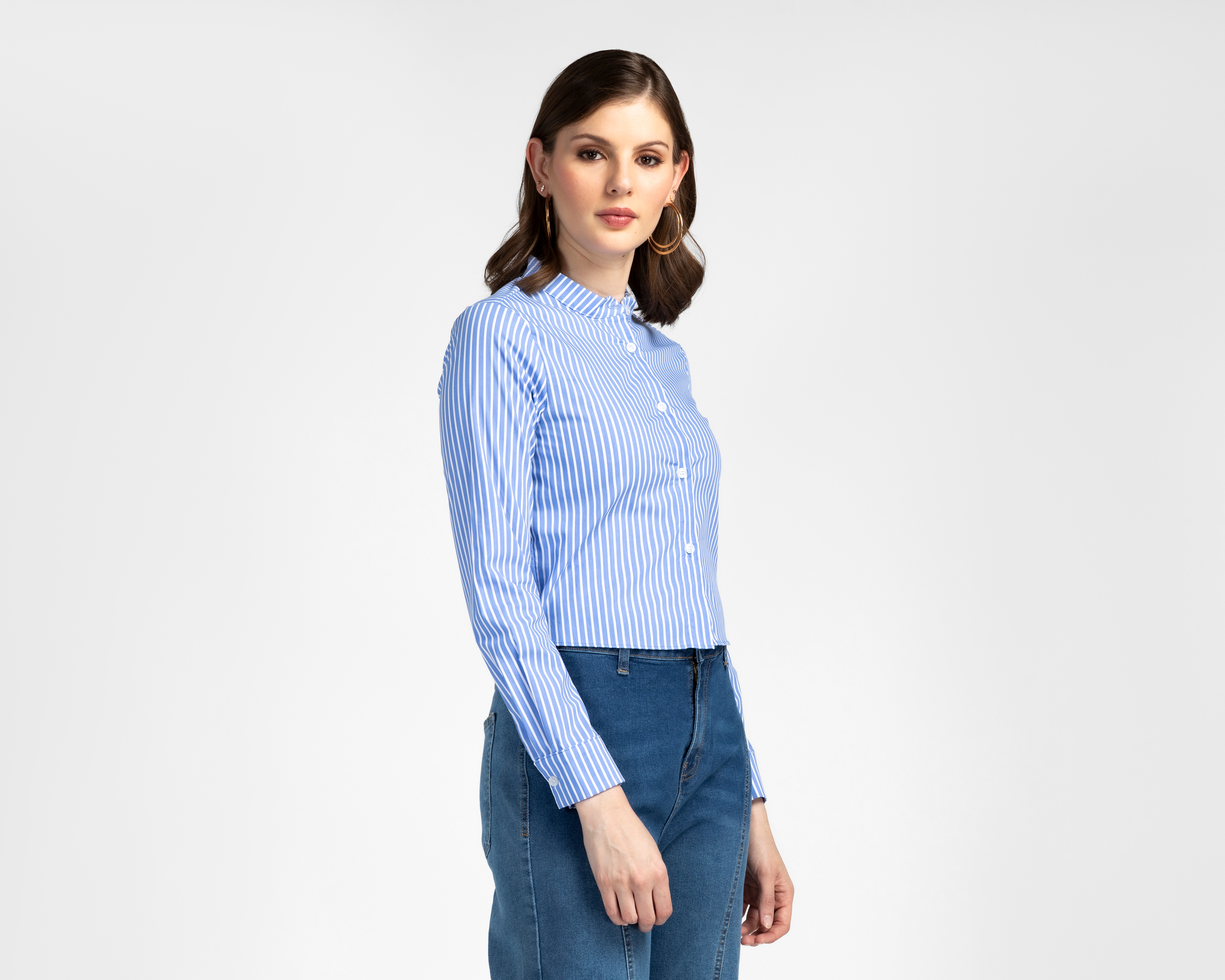 Foto 2 pulgar | Foto 1 | Blusa a Rayas Sahara para Mujer