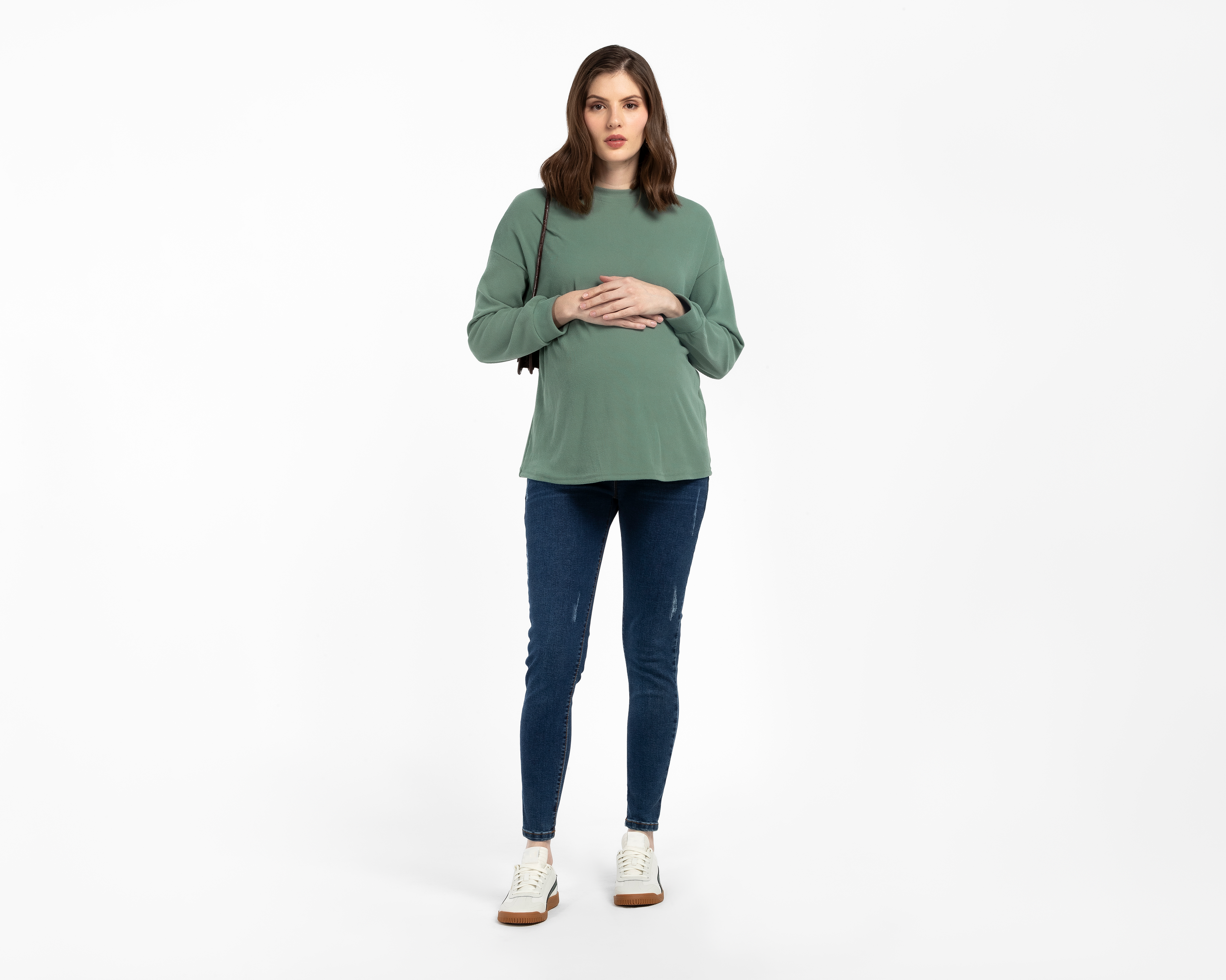 Foto 3 pulgar | Foto 2 | Playera de Maternidad Manga Larga Mamá Bella