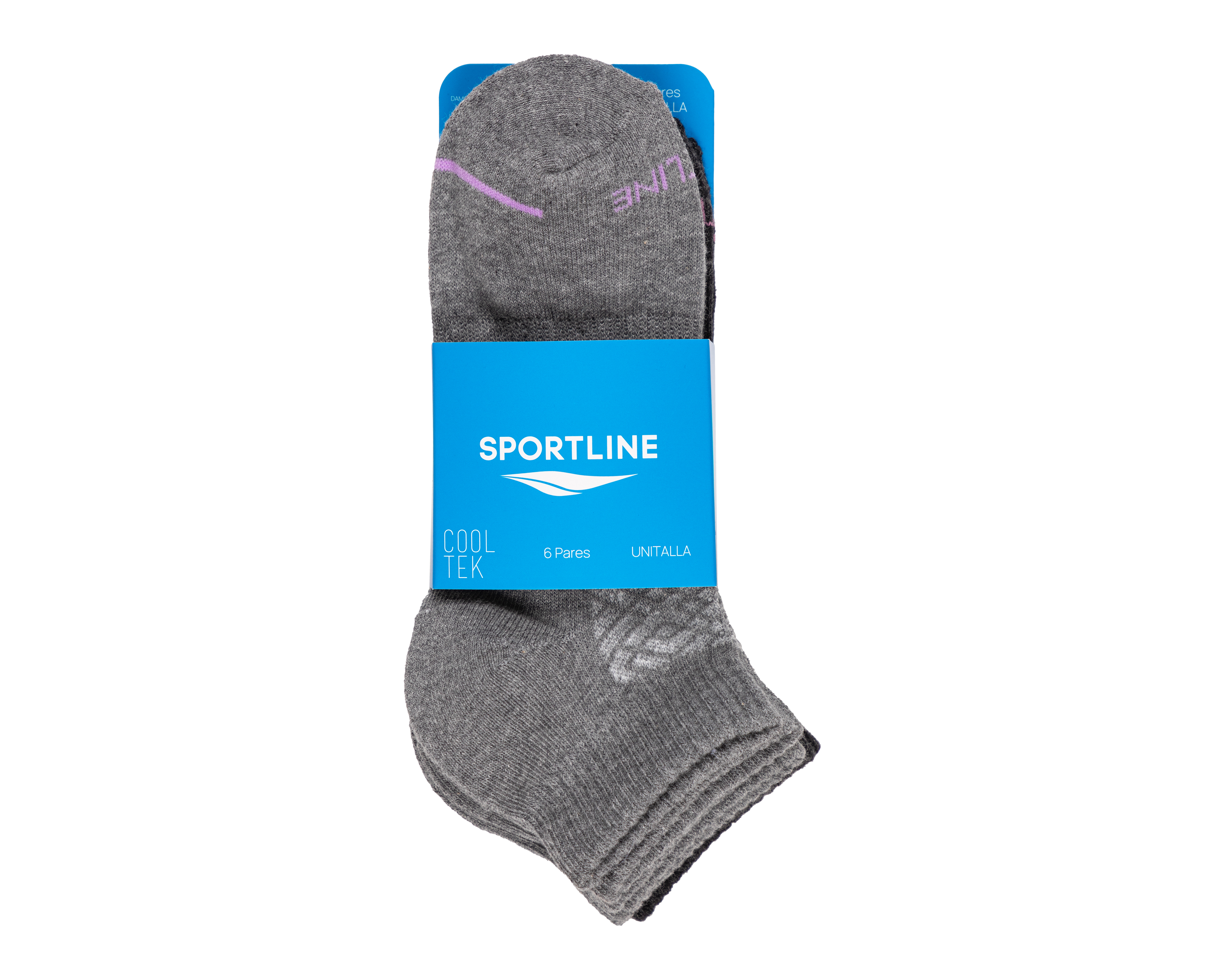 Foto 4 pulgar | Foto 3 | Calcetas Deportivas Sportline para Mujer 6 Pares