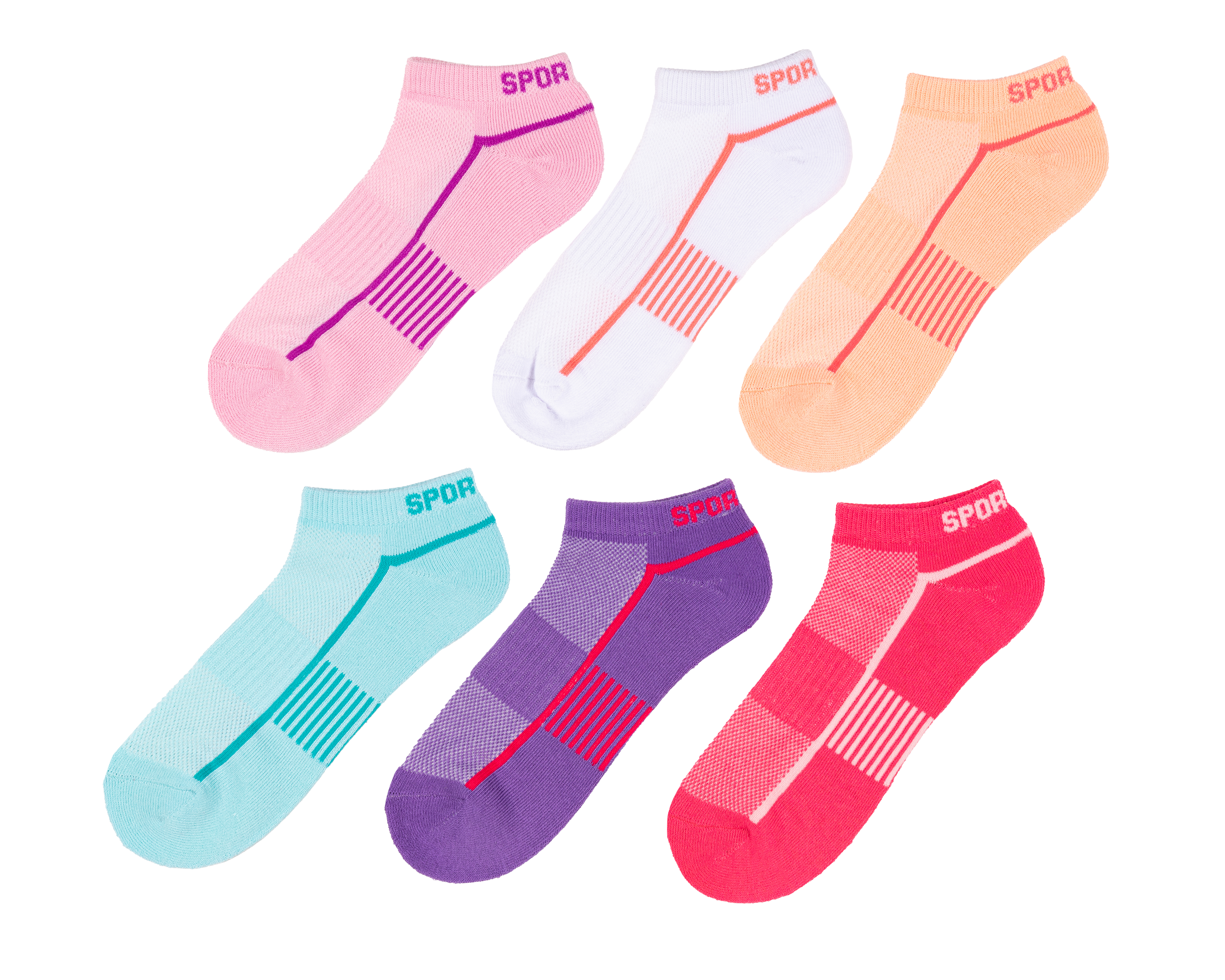 Foto 2 pulgar | Foto 1 | Calcetas Deportivas Sportline para Mujer 6 Pares