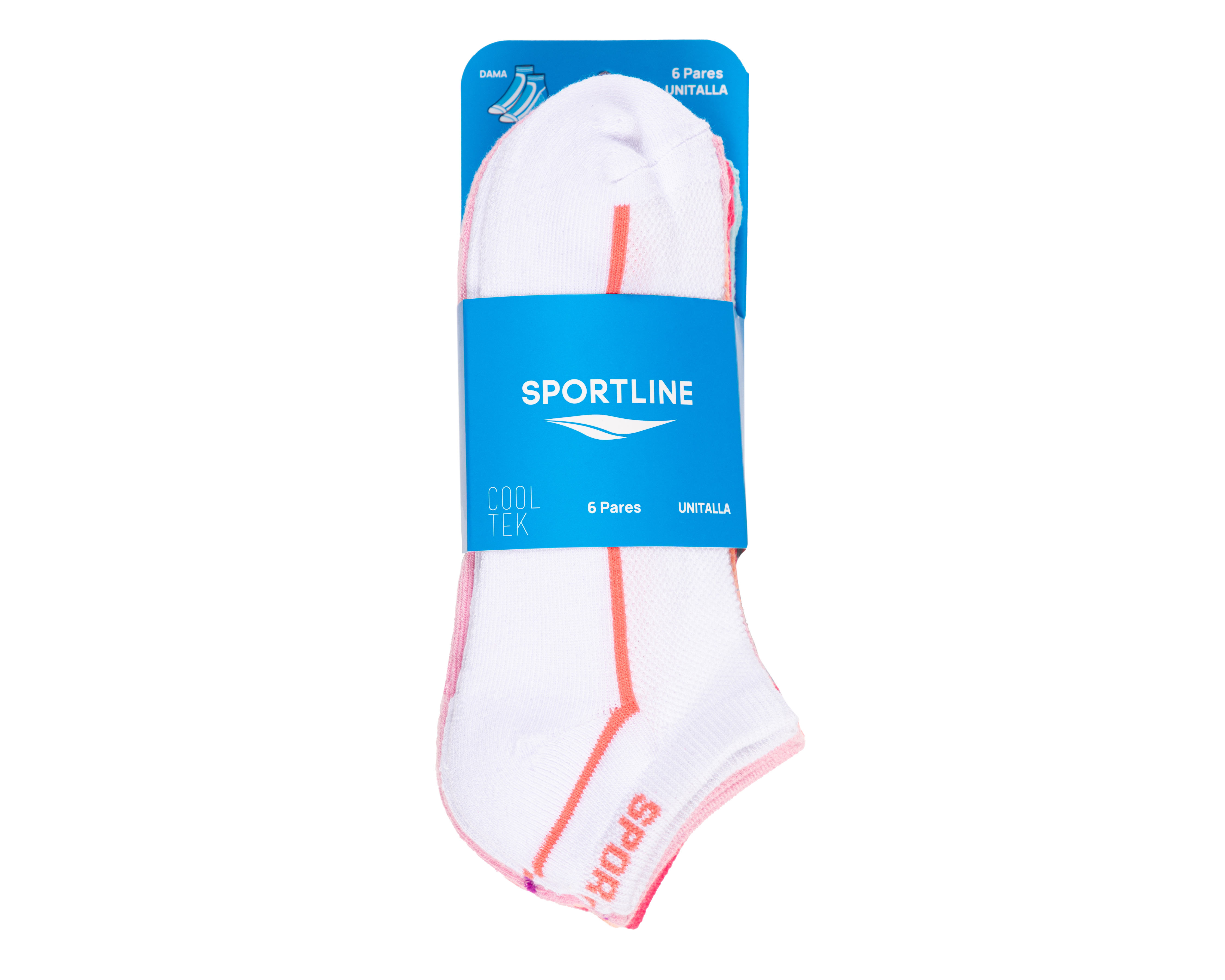 Foto 4 pulgar | Foto 3 | Calcetas Deportivas Sportline para Mujer 6 Pares