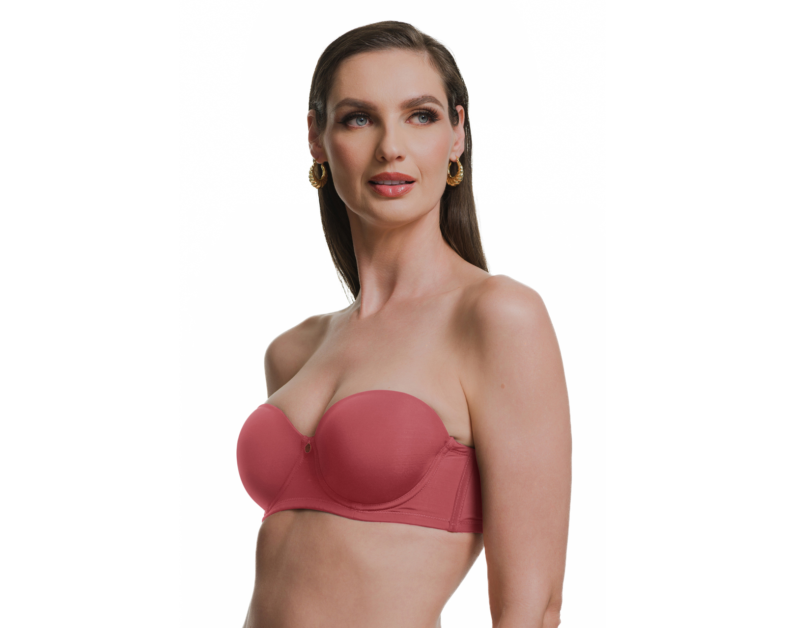 Foto 3 pulgar | Foto 2 | Brasier Media Copa Strapless Playtex para Mujer