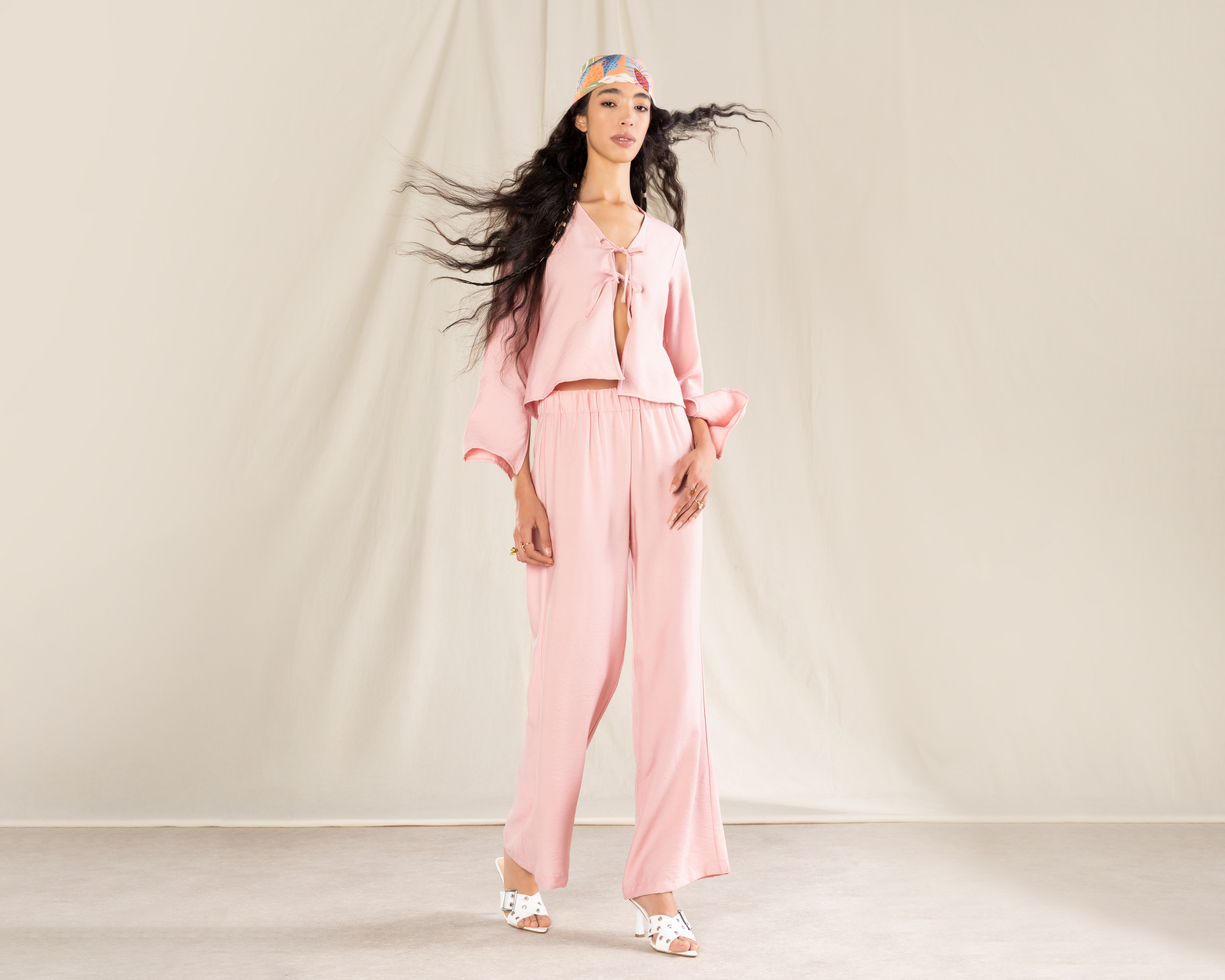 Pantalón Ancho Strona Rosa para Mujer