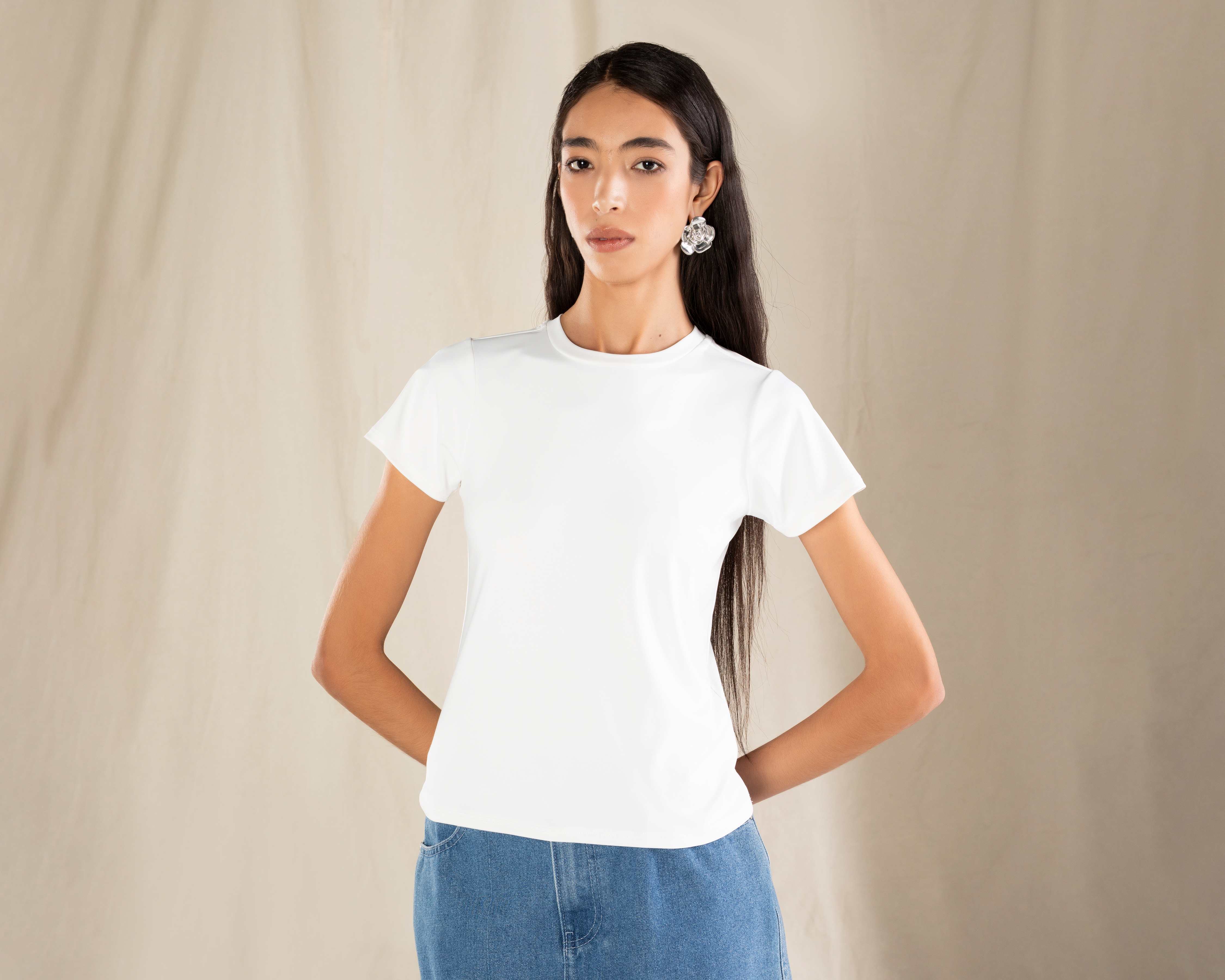 Foto 3 pulgar | Foto 2 | Playera Manga Corta Strona para Mujer