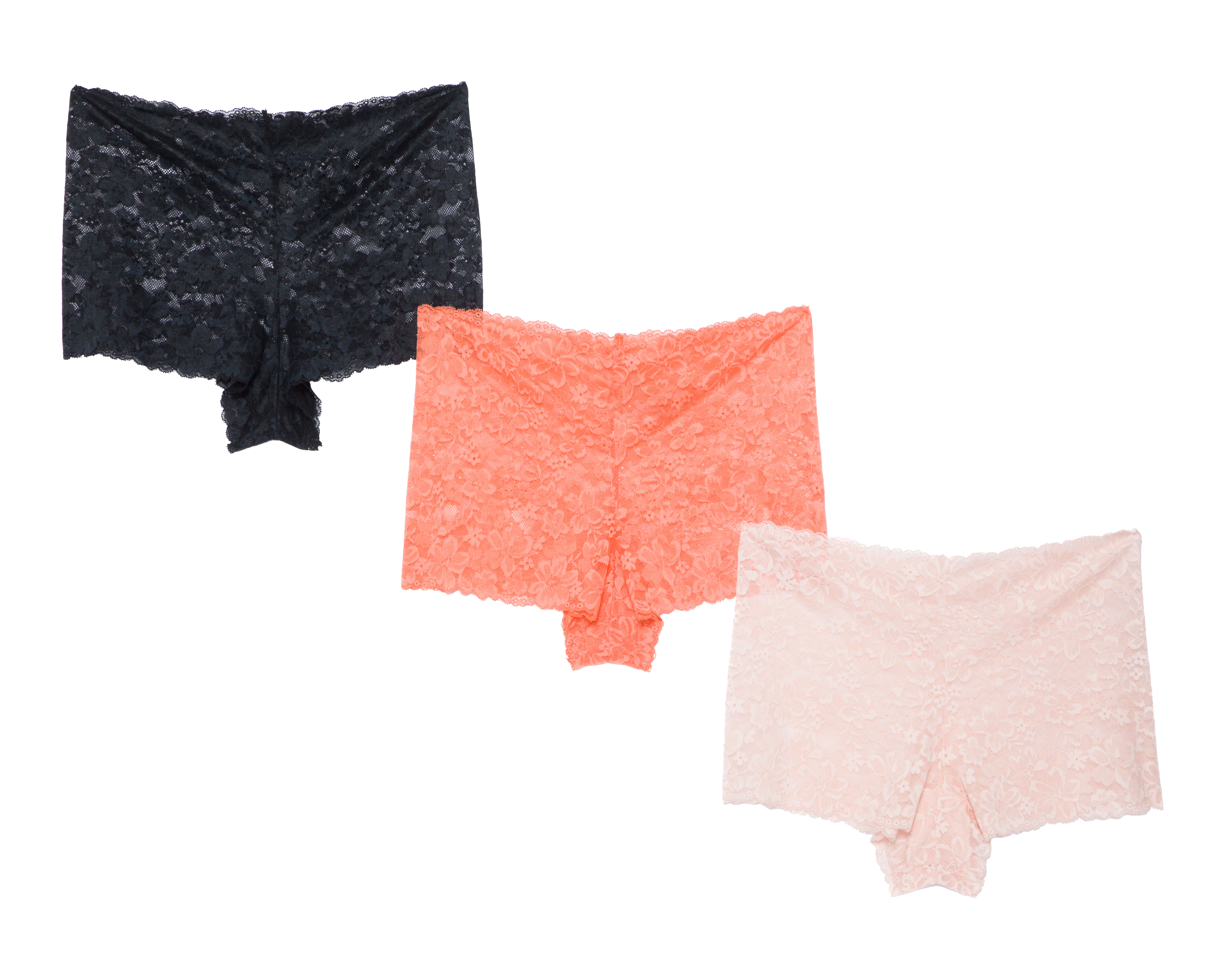 Foto 2 pulgar | Foto 1 | Bóxer de Encaje Beauty Secret para Mujer 3 Piezas