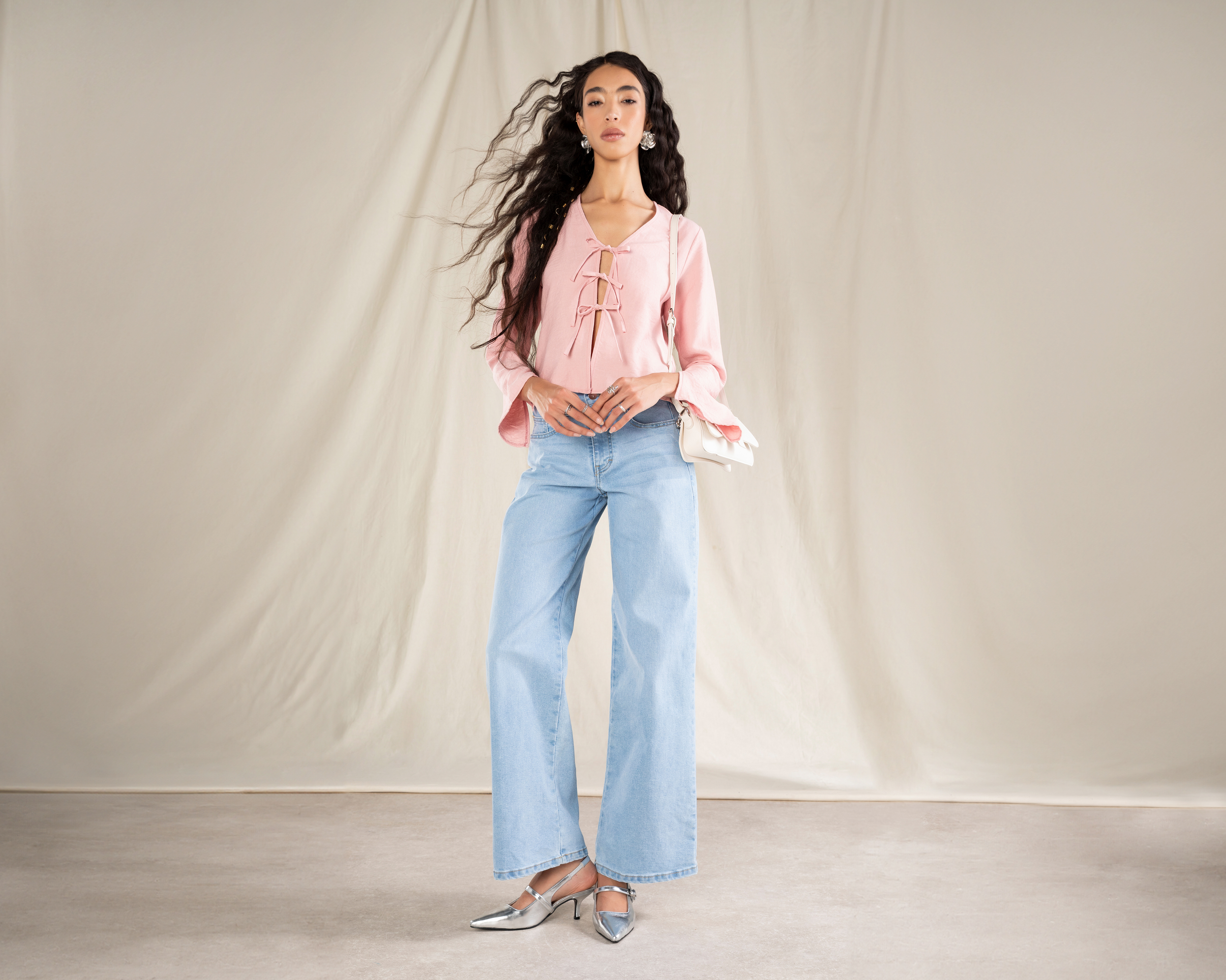 Foto 1 | Foto 1 | Jeans Wide Leg Strona para Mujer