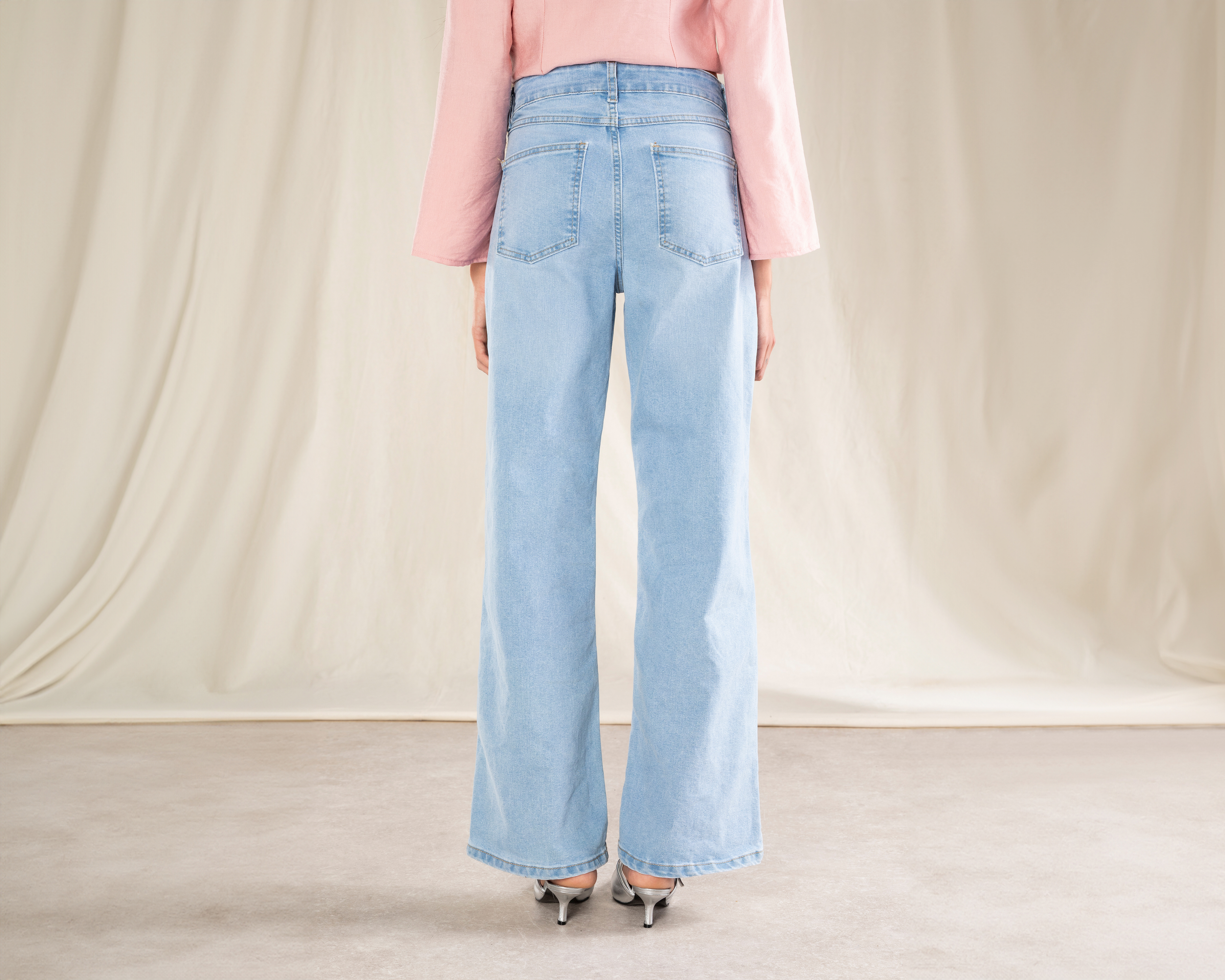 Foto 3 | Foto 3 | Jeans Wide Leg Strona para Mujer