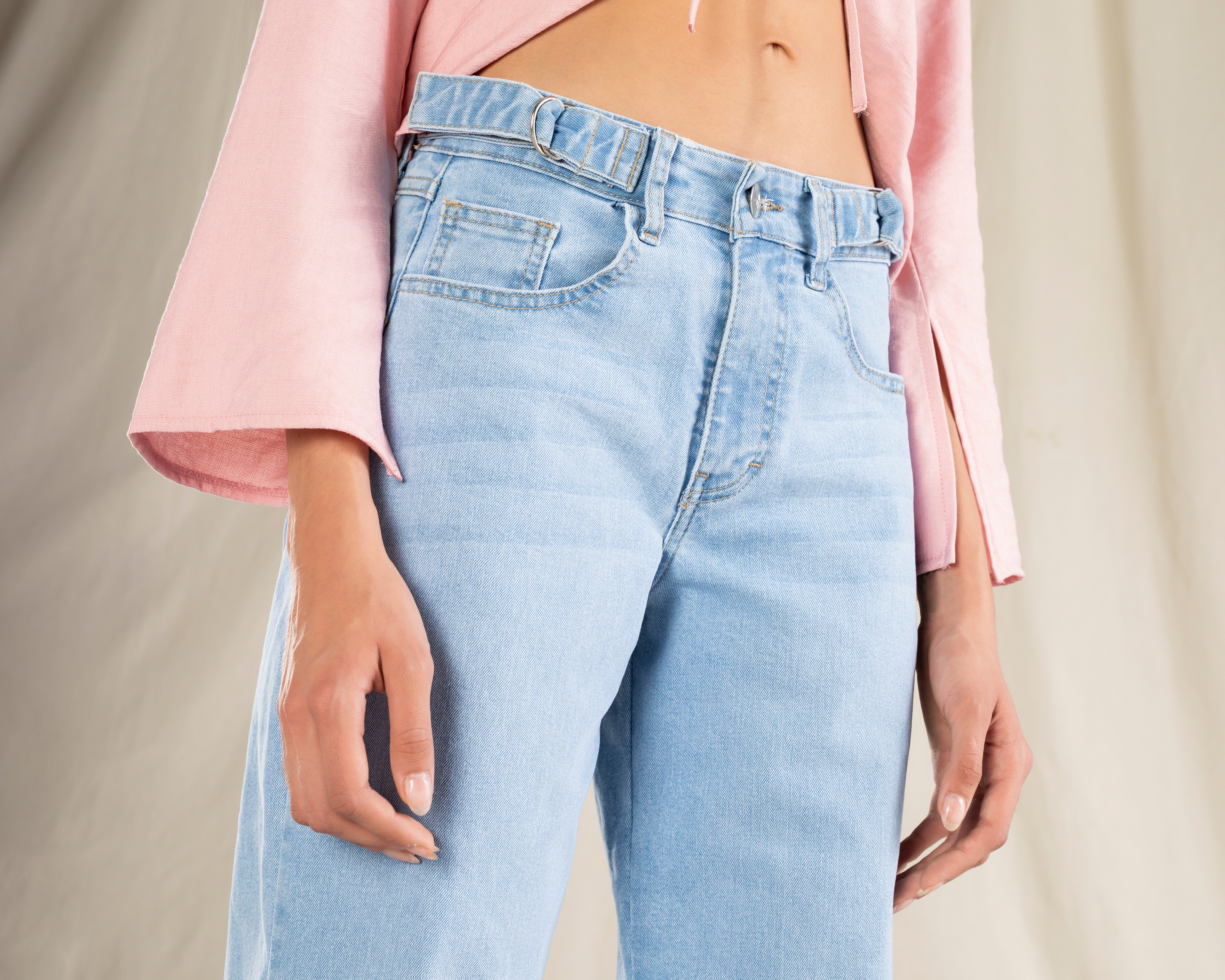 Foto 5 pulgar | Foto 4 | Jeans Wide Leg Strona para Mujer