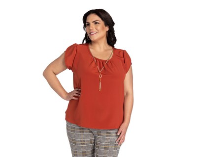 Foto 2 | Foto 2 | Blusa Lady Sun Manga Corta con Collar