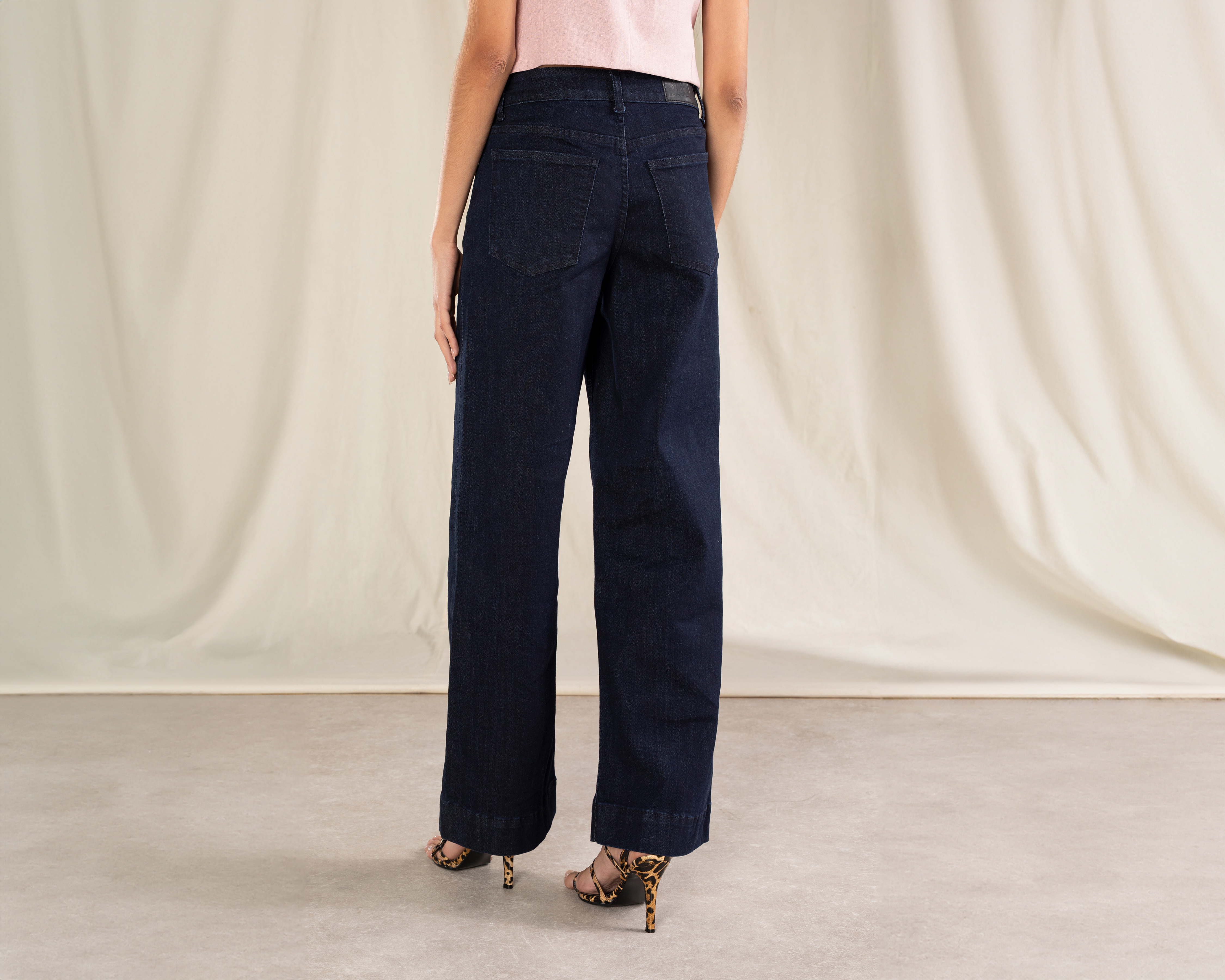 Foto 4 pulgar | Foto 3 | Jeans Wide Leg Strona para Mujer