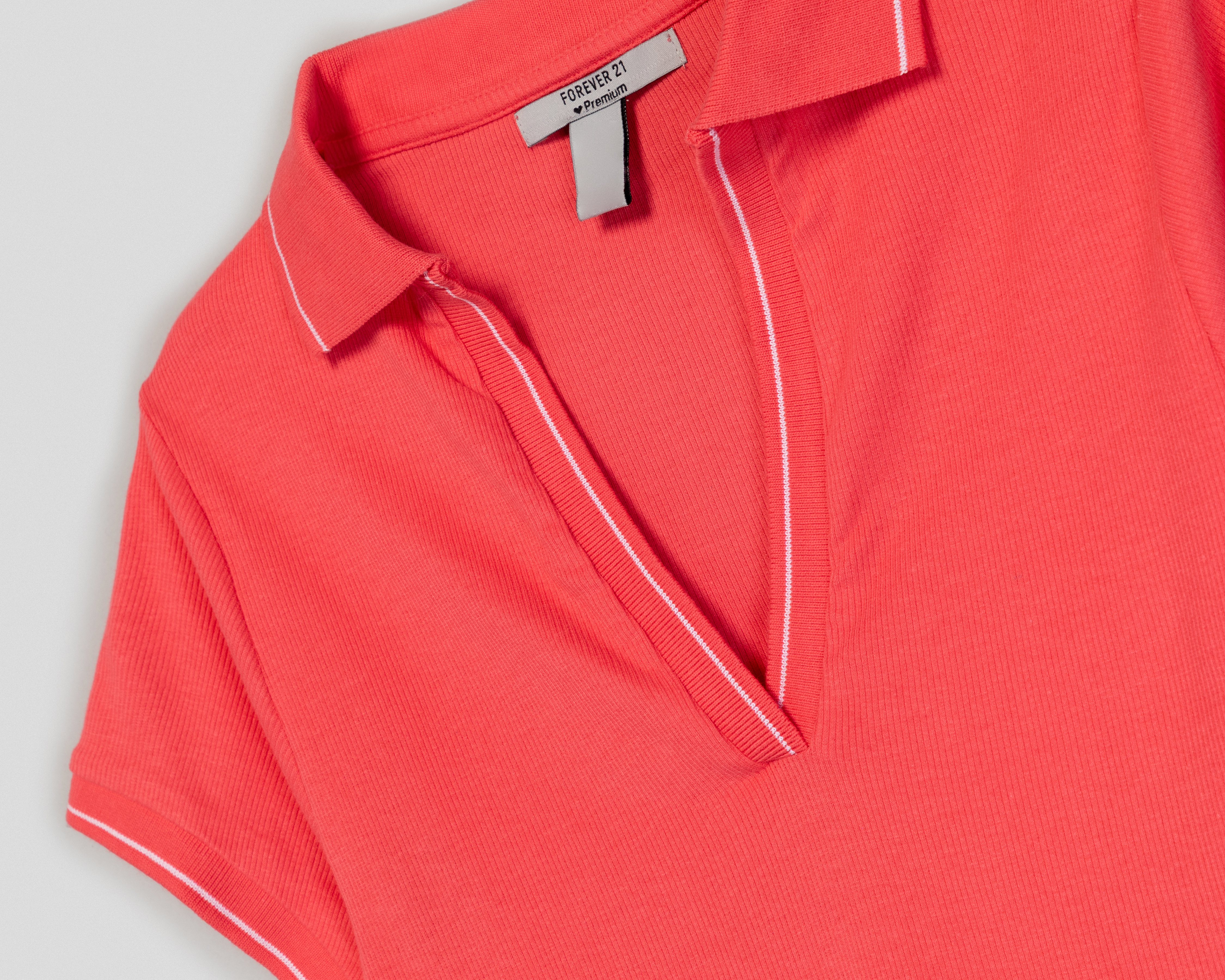 Foto 3 | Foto 3 | Playera Polo Forever 21 Roja Juvenil