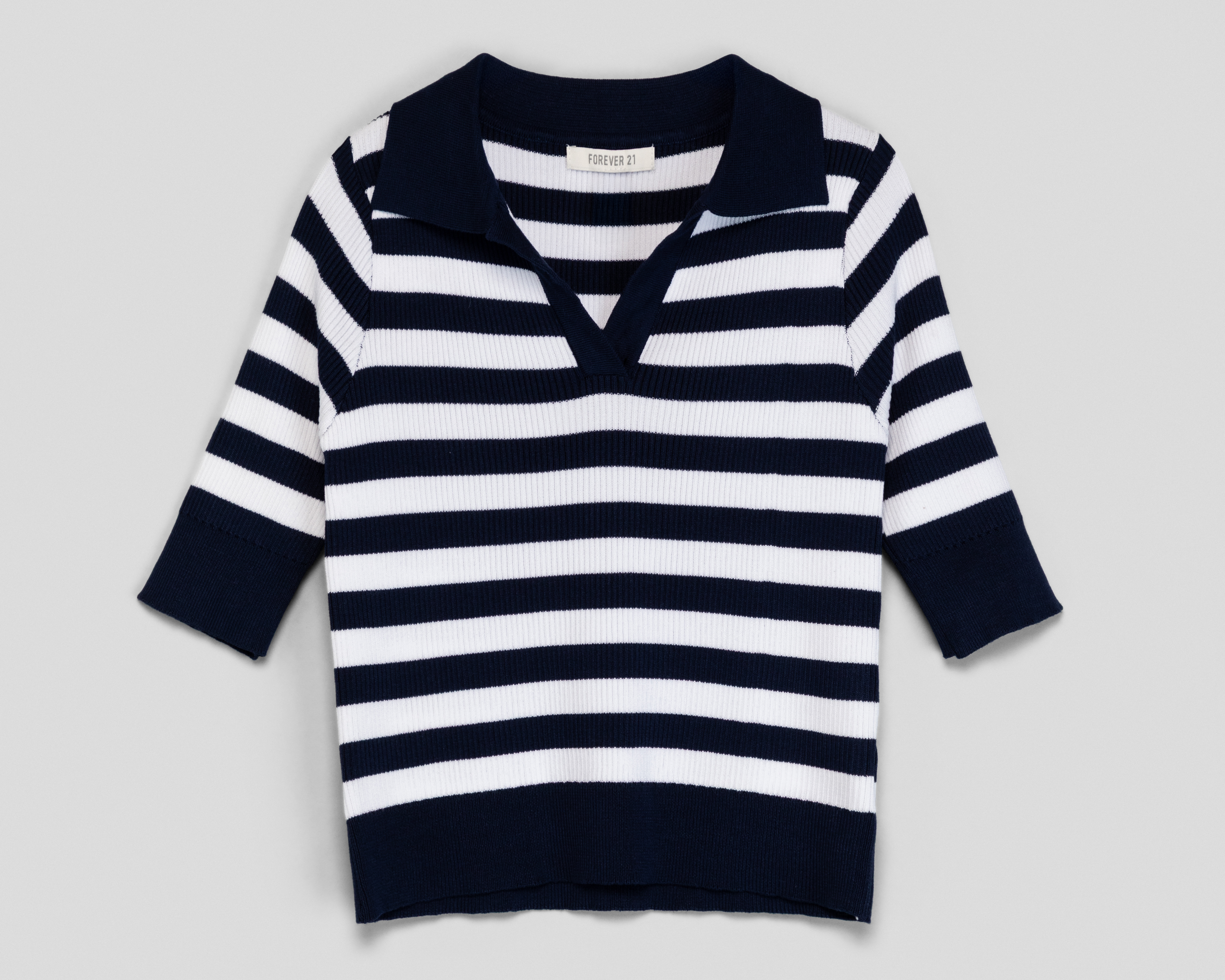 Playera Polo Forever 21 Azul Juvenil