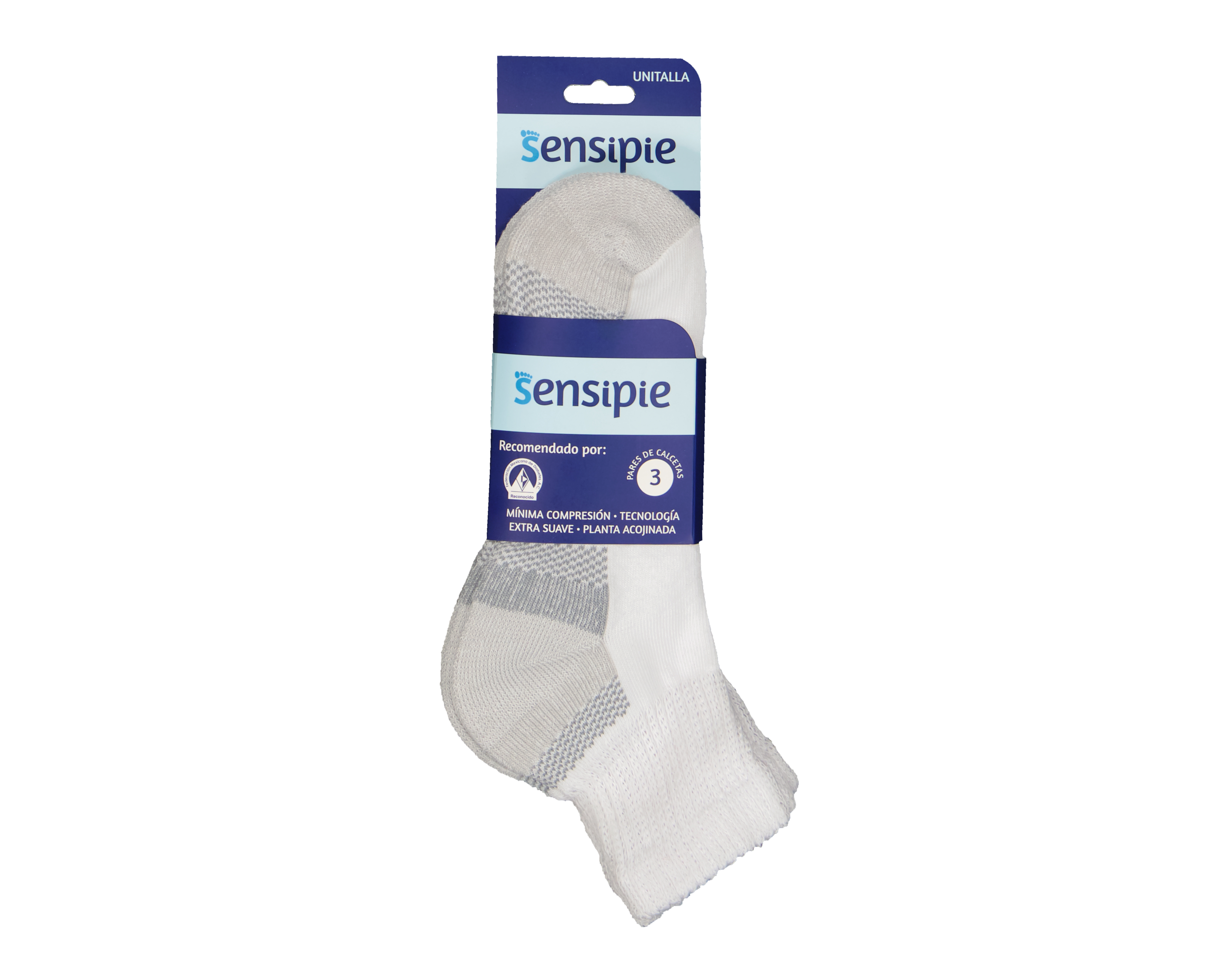 Foto 4 pulgar | Foto 3 | Calcetines de Mínima Compresión Sensipie para Mujer 3 Pares