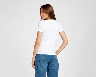 Foto 5 | Foto 5 | Playera Blanca Refill para Mujer