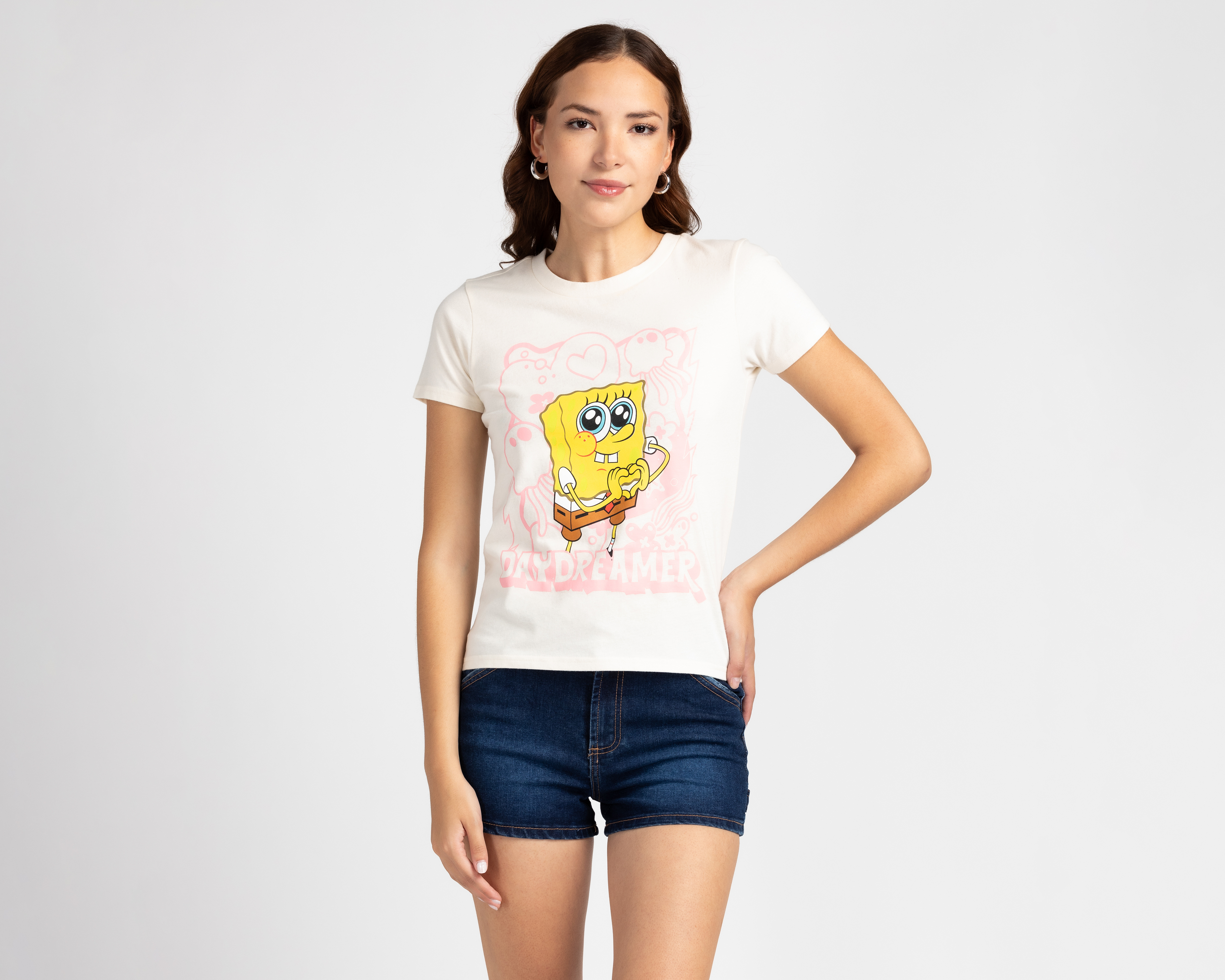 Playera Bob Esponja Estampada para Mujer