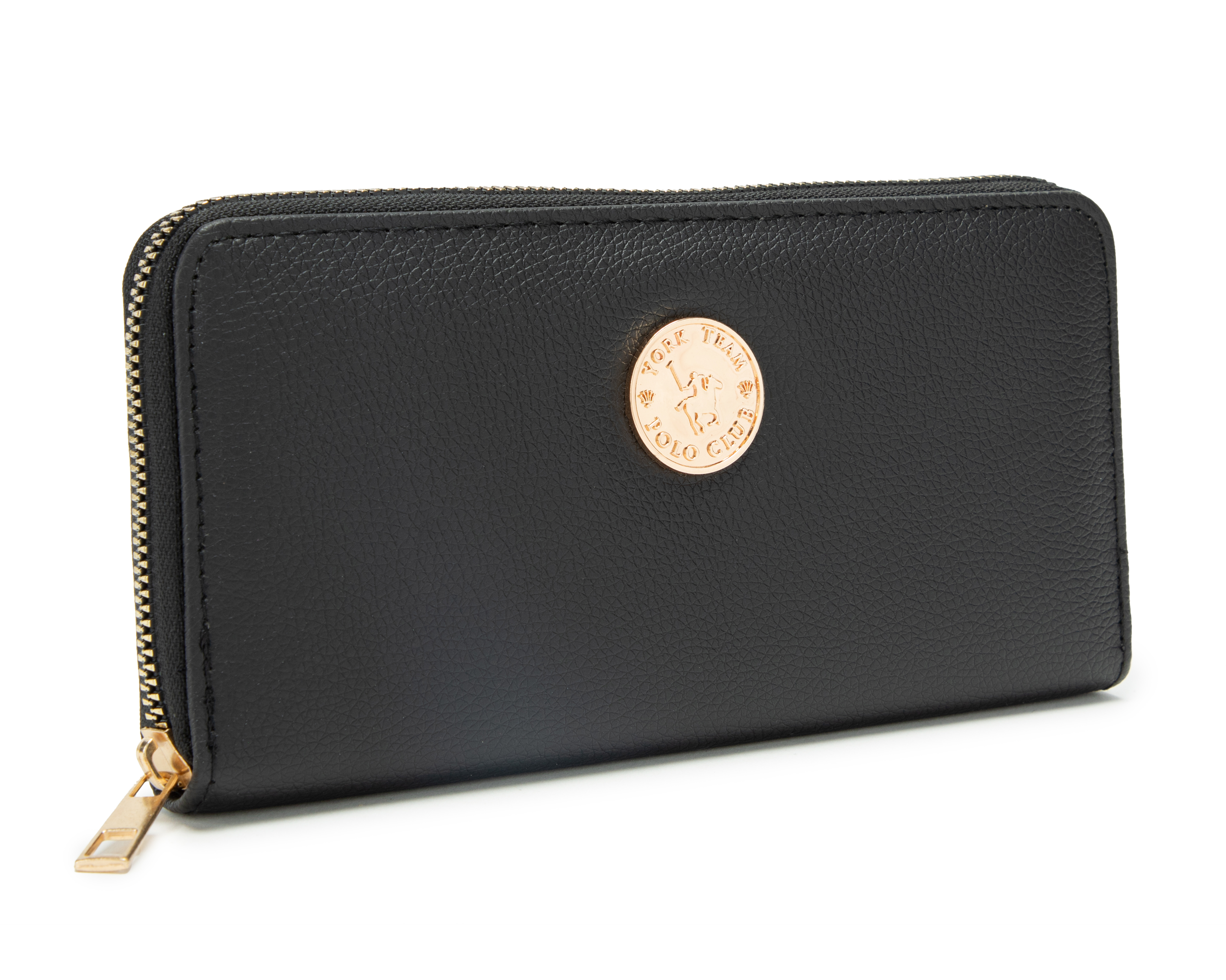 Foto 6 pulgar | Foto 6 | Cartera para Mujer York Team Polo Club Negra 3 Piezas
