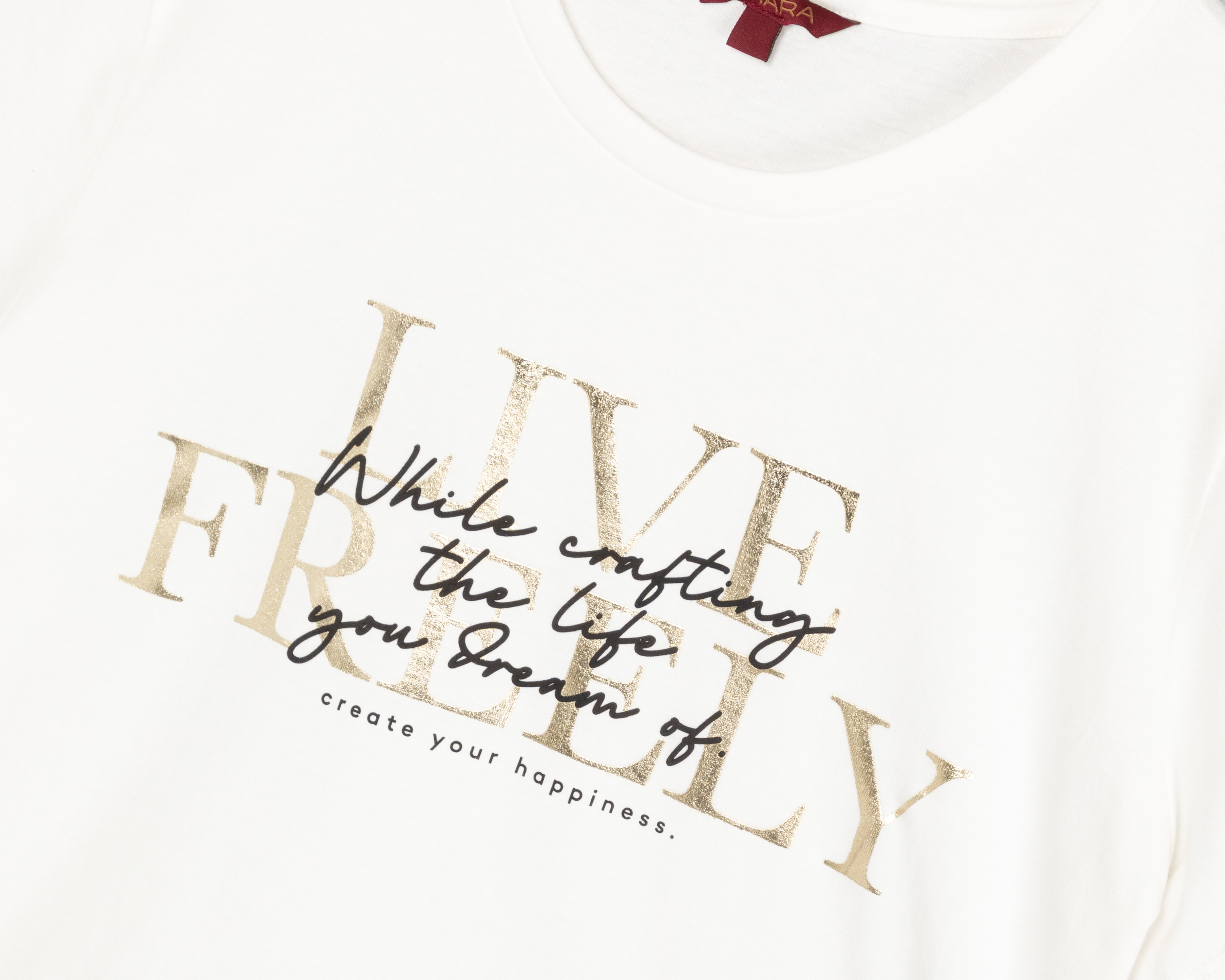 Foto 4 pulgar | Foto 3 | Playera Sahara Blanca para Mujer