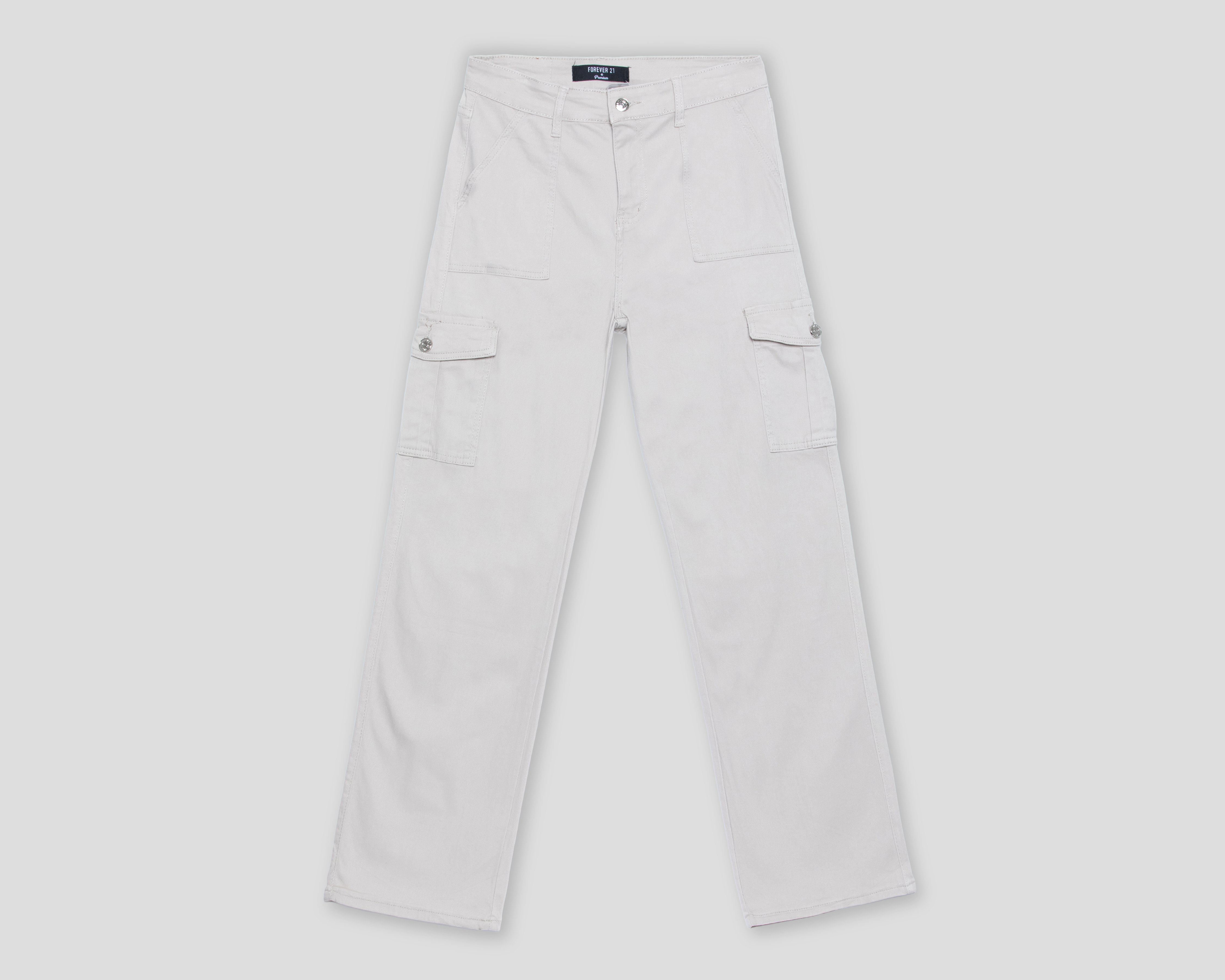 Pantalón Cargo Forever 21 de Gabardina Juvenil