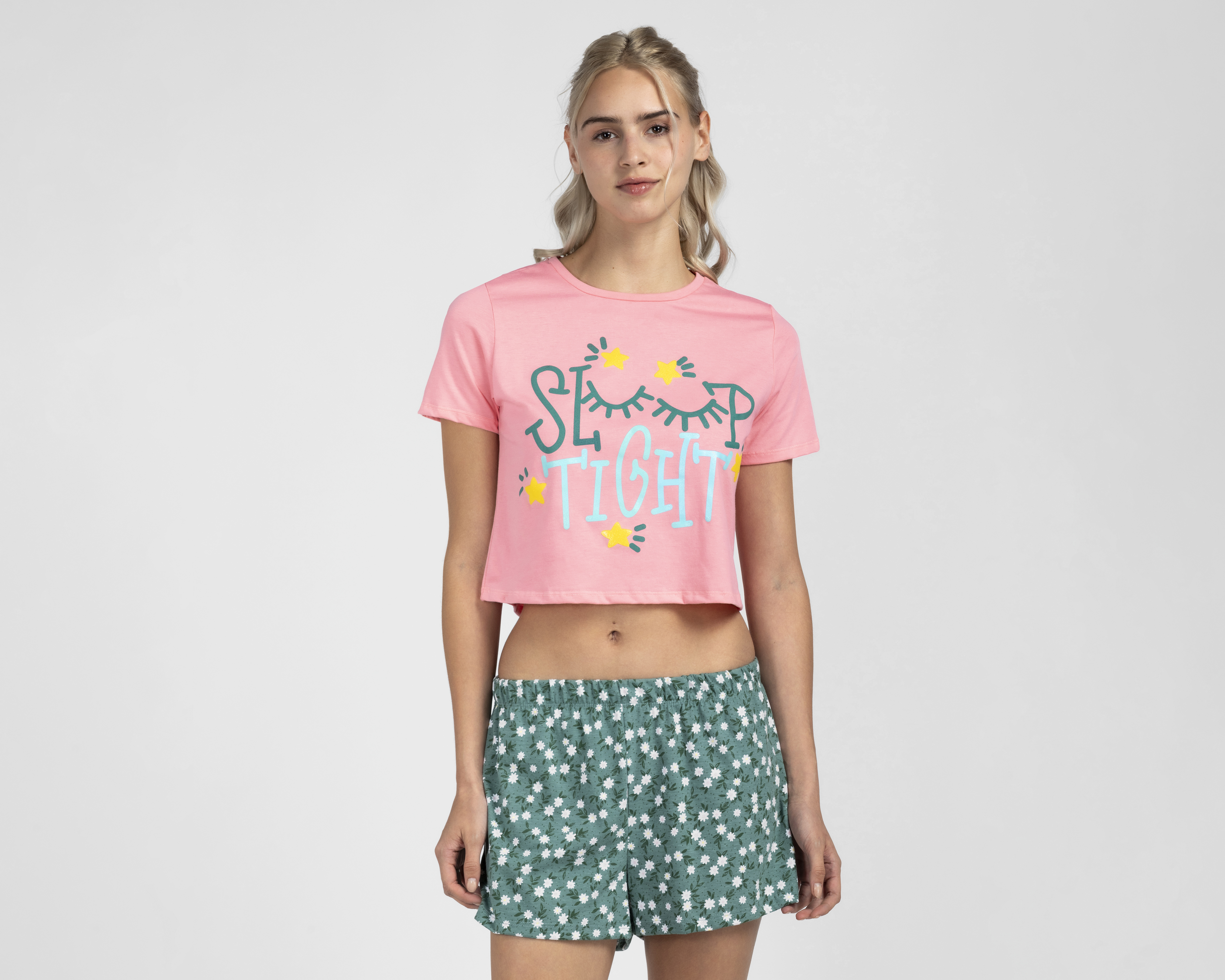 Foto 4 pulgar | Foto 3 | Pijama Emociones para Mujer 2 Piezas