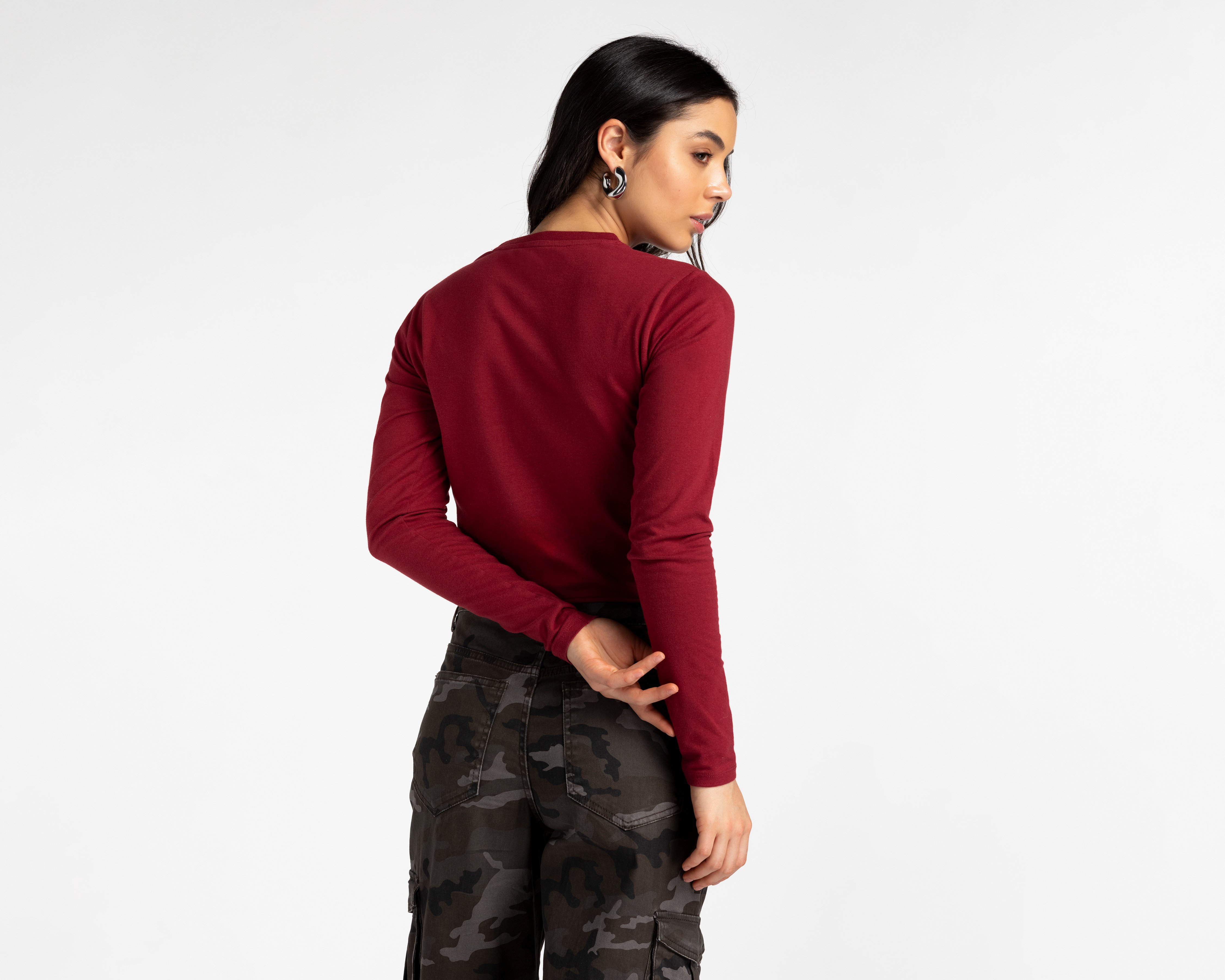 Foto 4 pulgar | Foto 3 | Playera Refill Manga Larga para Mujer