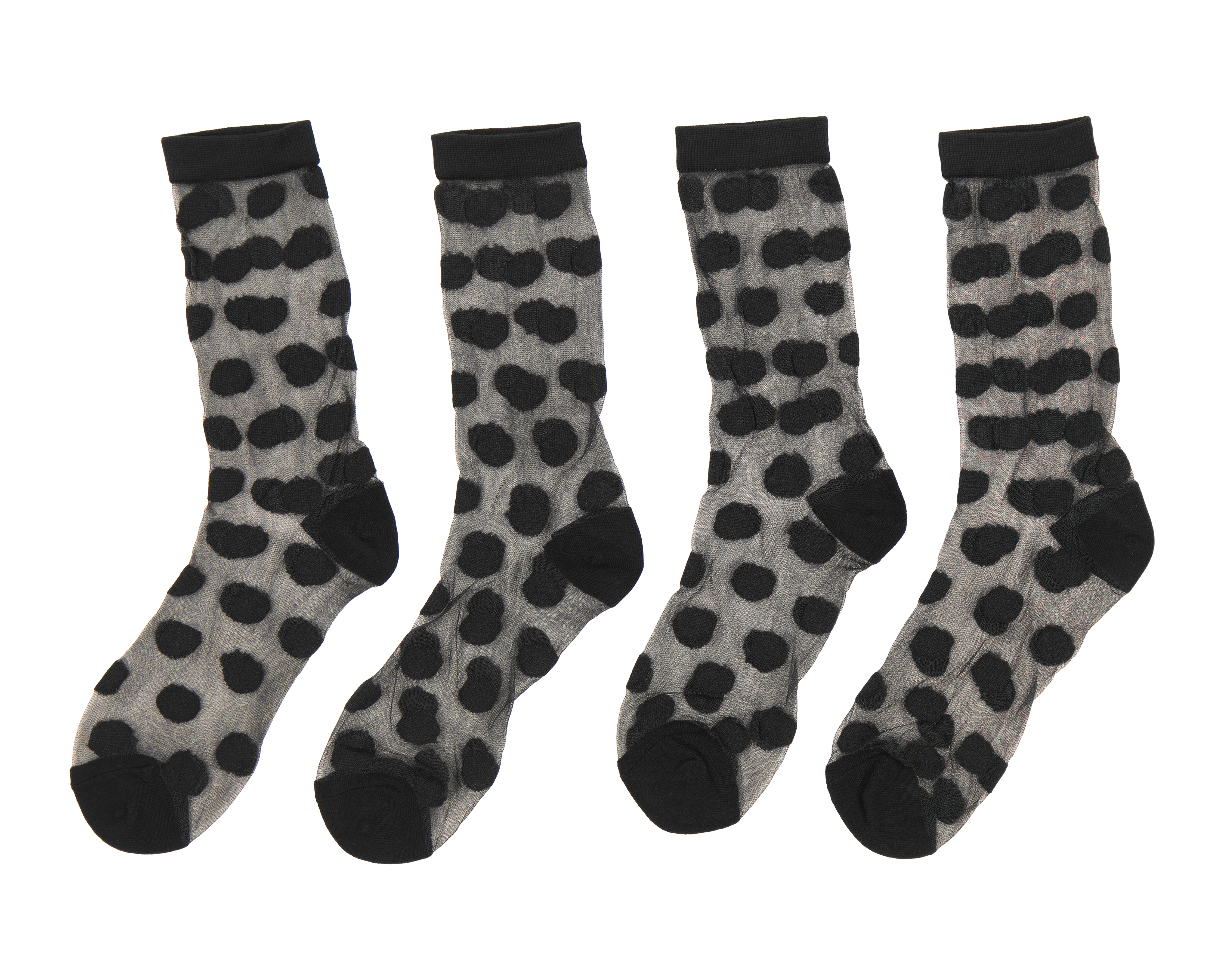 Tobimedias Negras Beauty Secret de Puntos 2 Pares