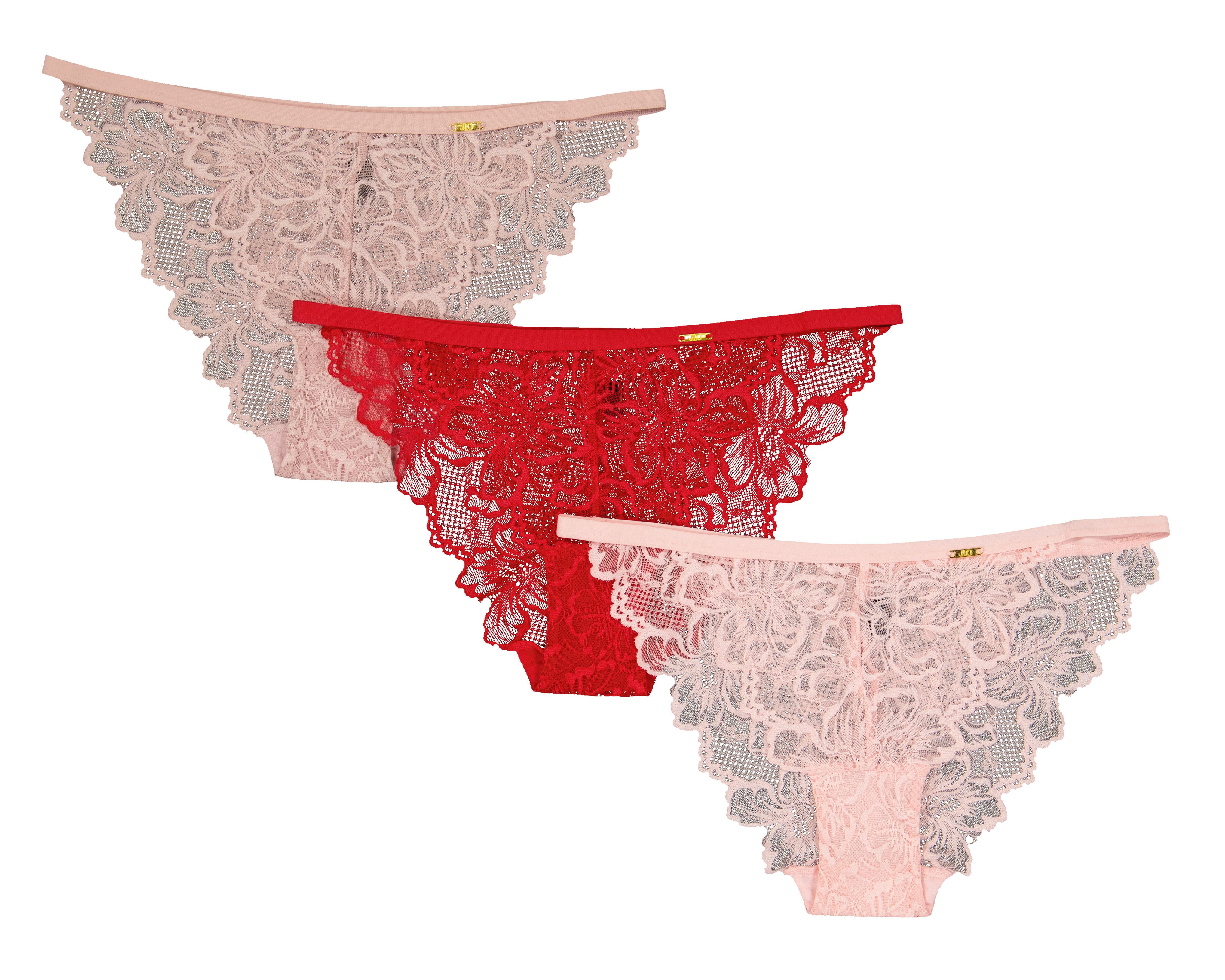 Pantaleta con Encaje Jennifer Lopez para Mujer 3 Piezas