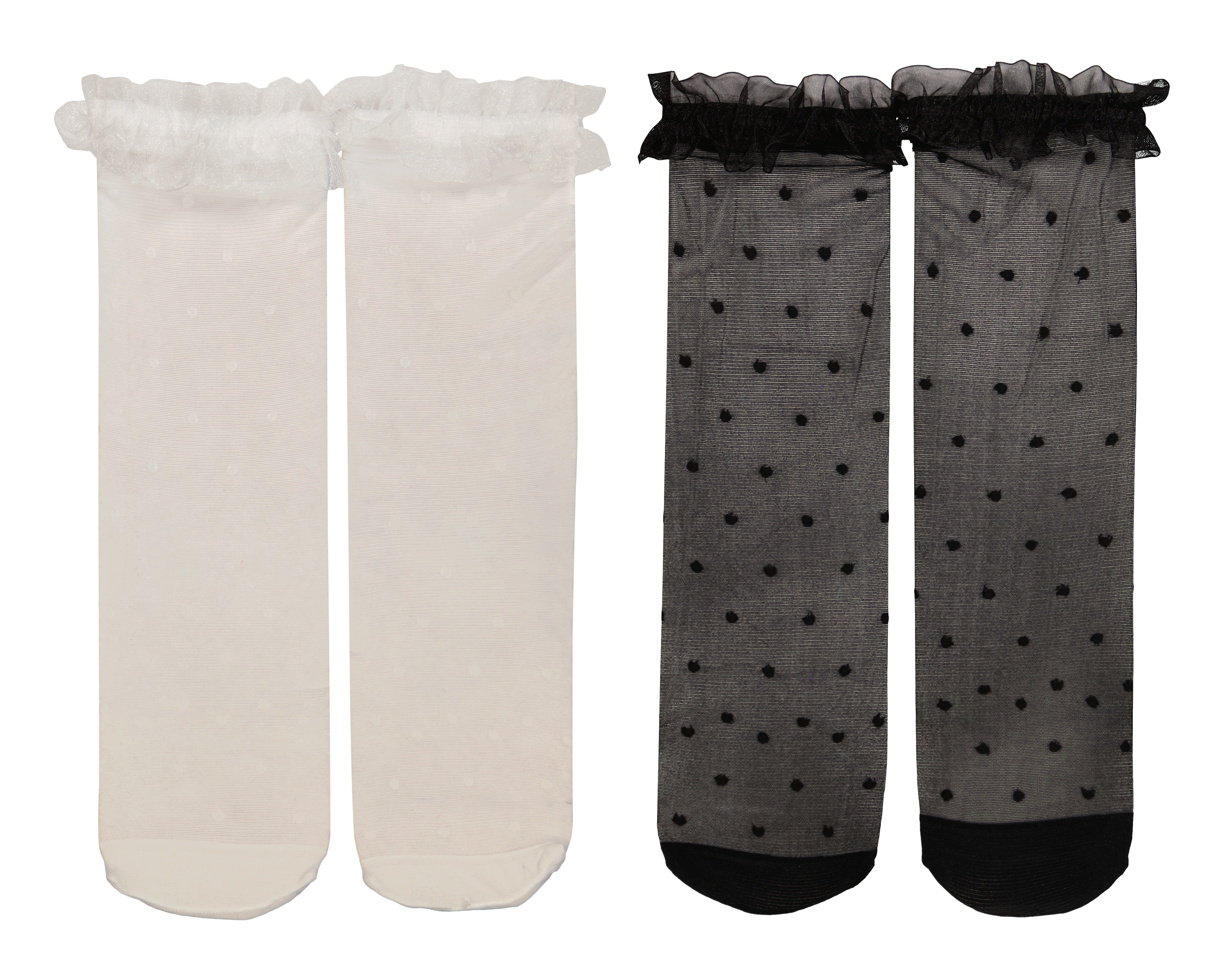 Tobimedias Negras Beauty Secret de Puntos 2 Pares