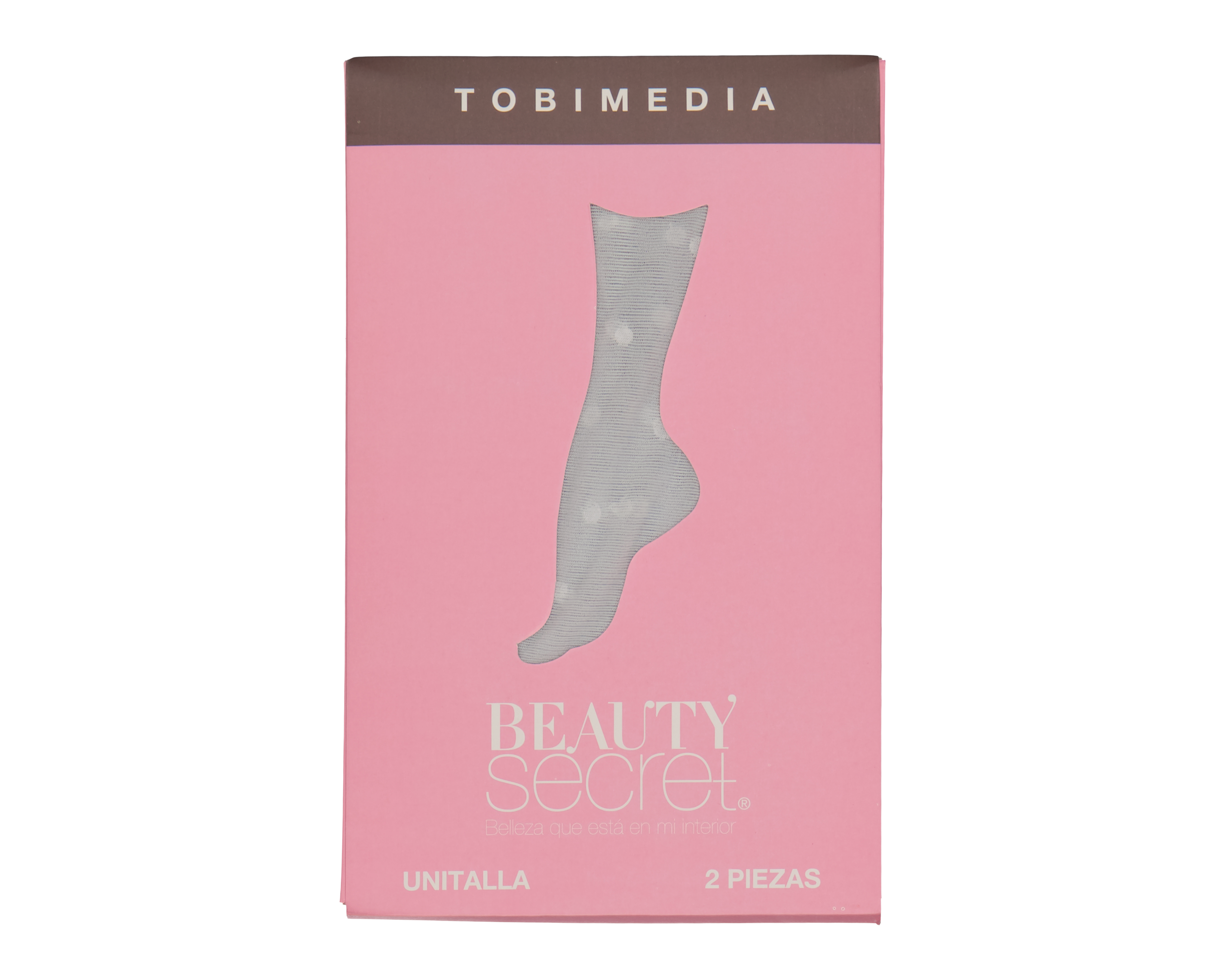 Foto 6 pulgar | Foto 5 | Tobimedias Negras Beauty Secret de Puntos 2 Pares