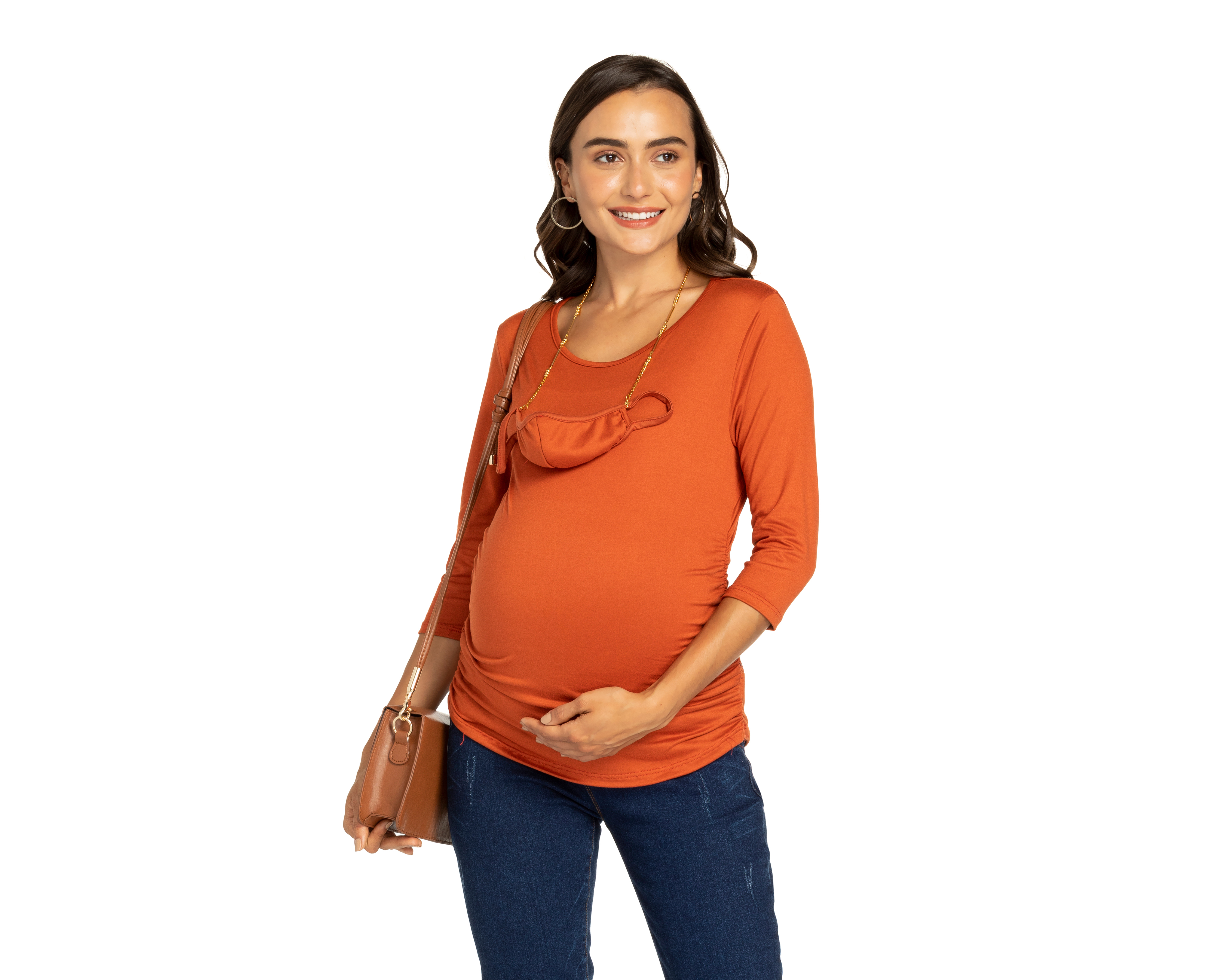 Foto 2 pulgar | Foto 1 | Playera de Maternidad Mama Bella