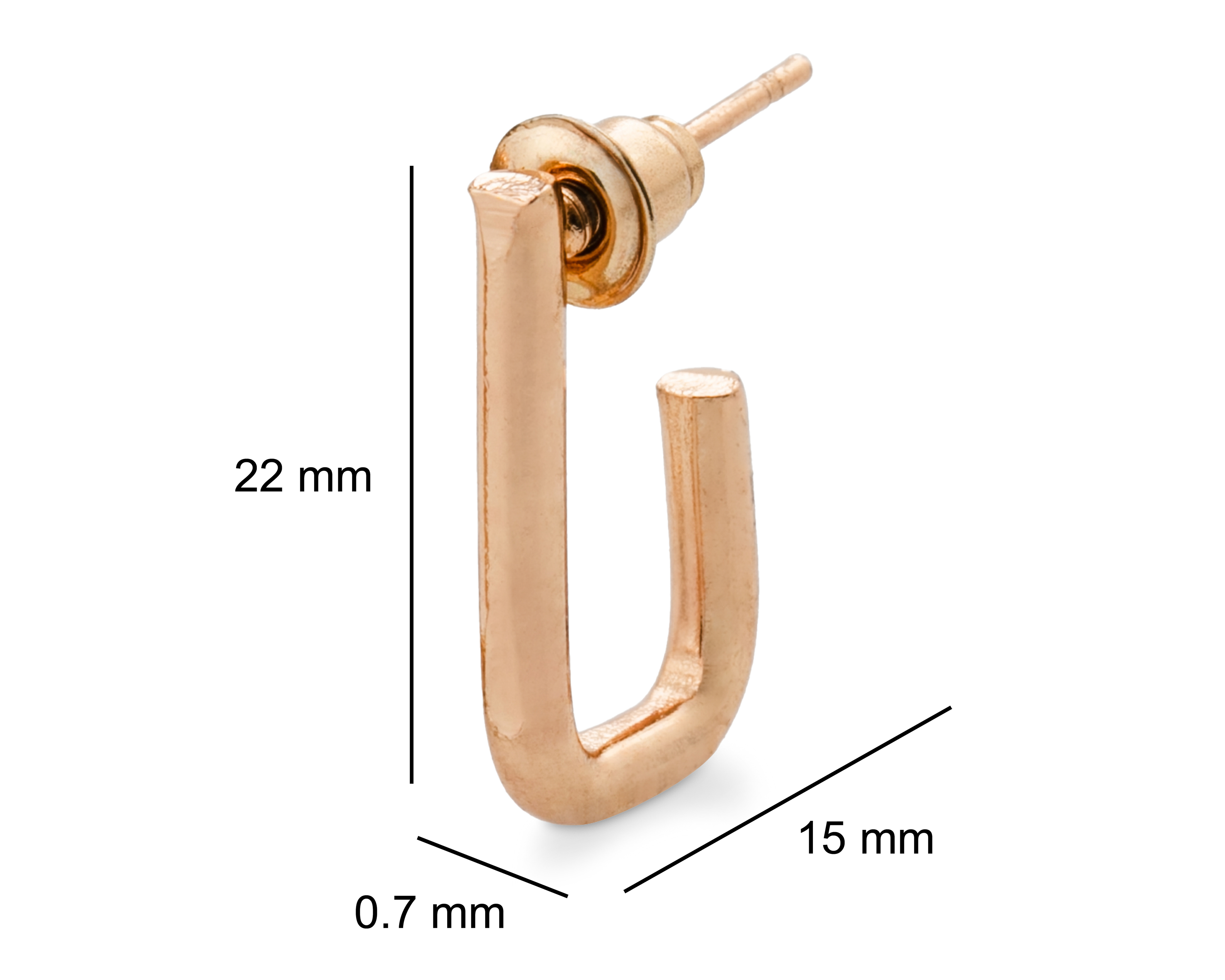 Foto 6 pulgar | Foto 5 | Aretes Strona Dorados 24 Pares
