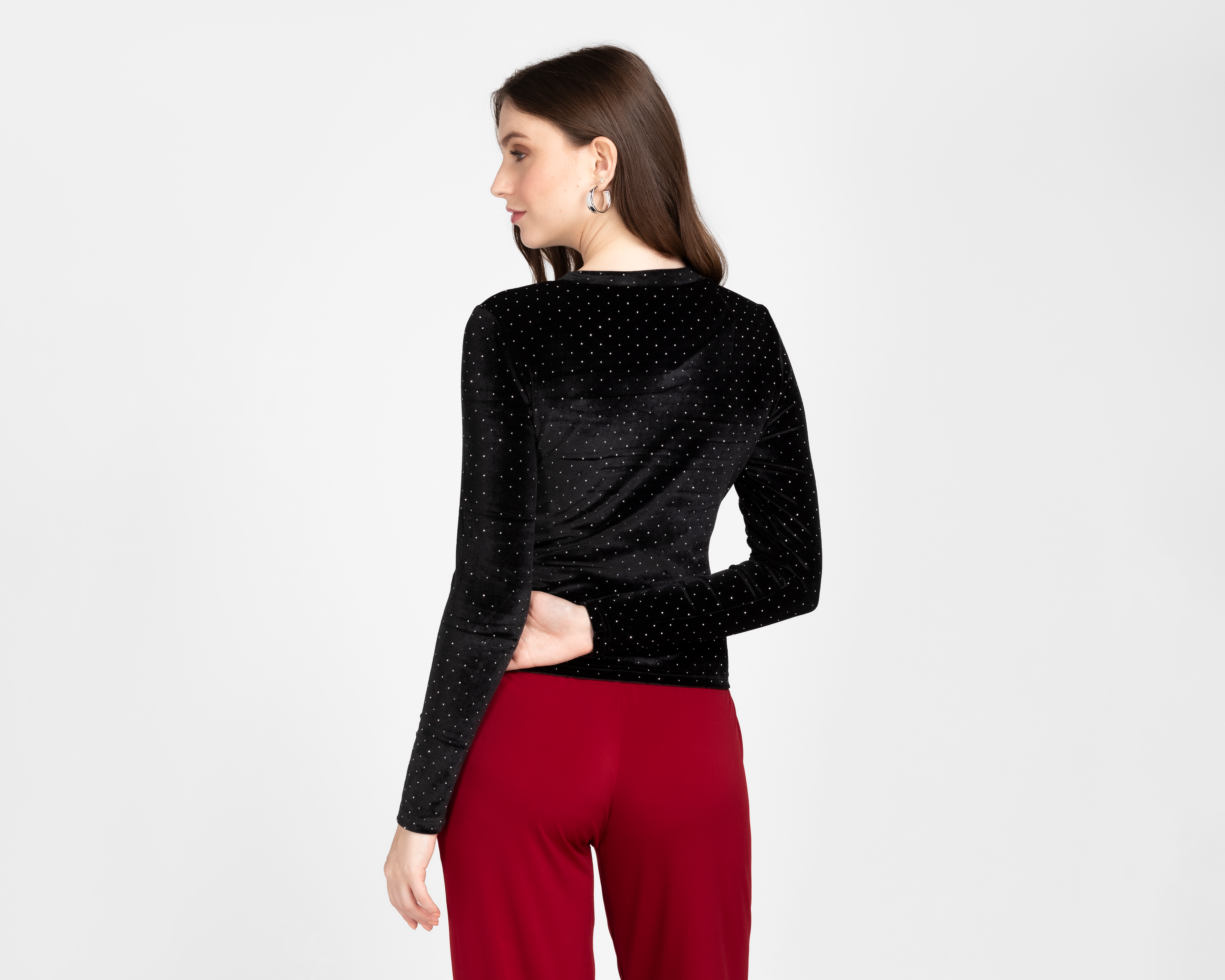 Foto 4 pulgar | Foto 3 | Blusa Bebe Manga Larga para Mujer