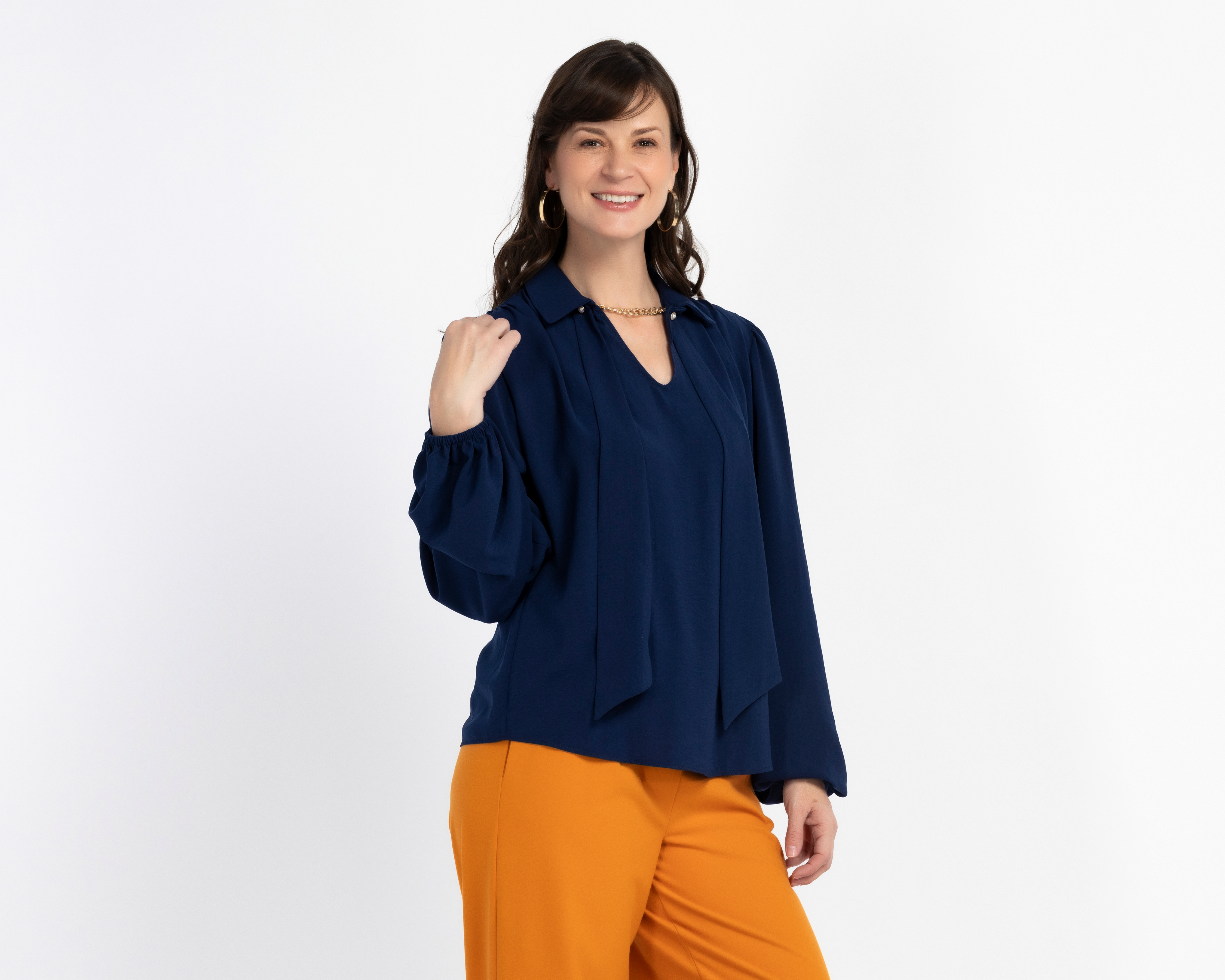 Blusa Manga Aglobada Alexis para Mujer